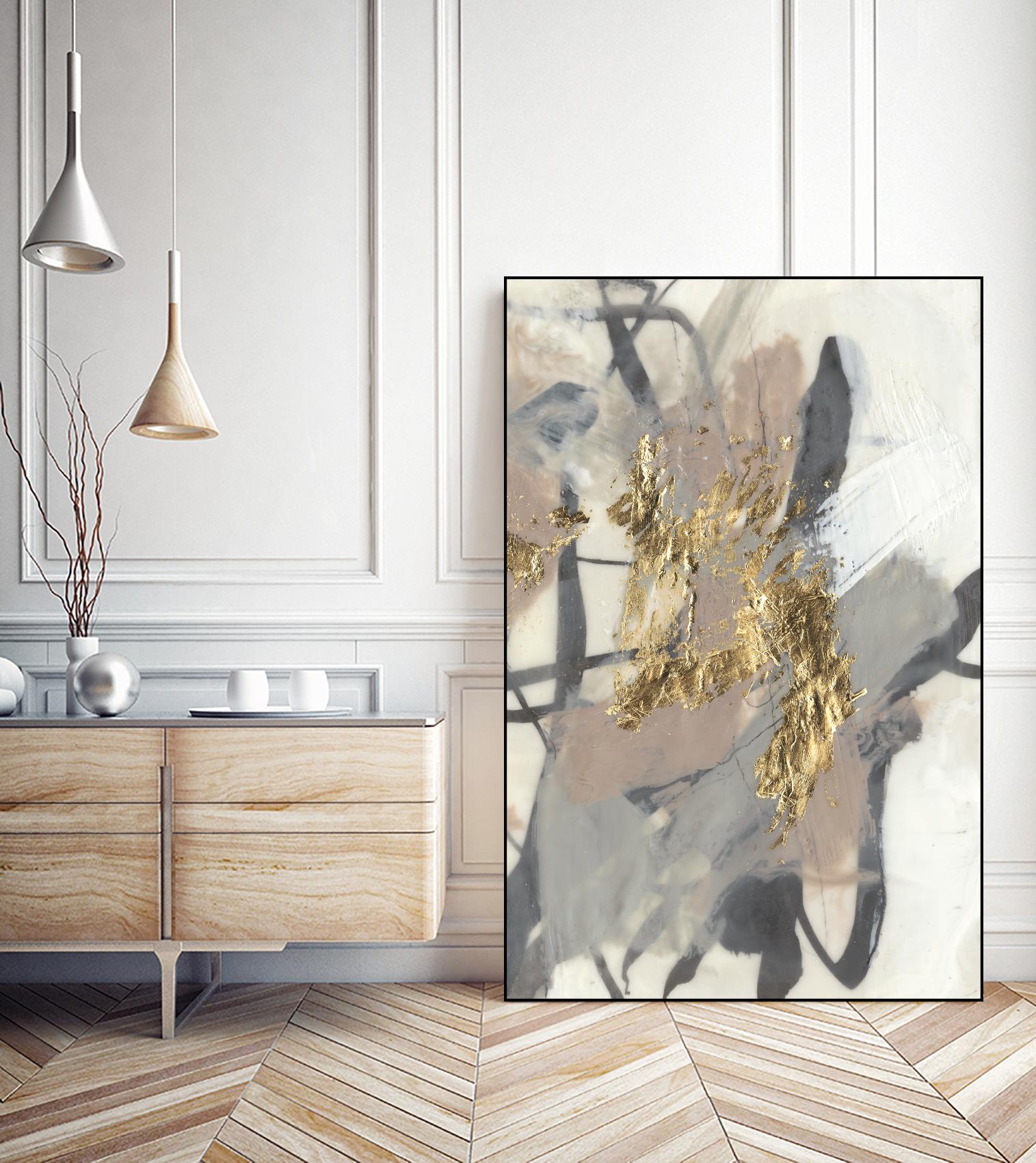 Golden Blush II by Jennifer Goldberger on GIANT ART - abstract