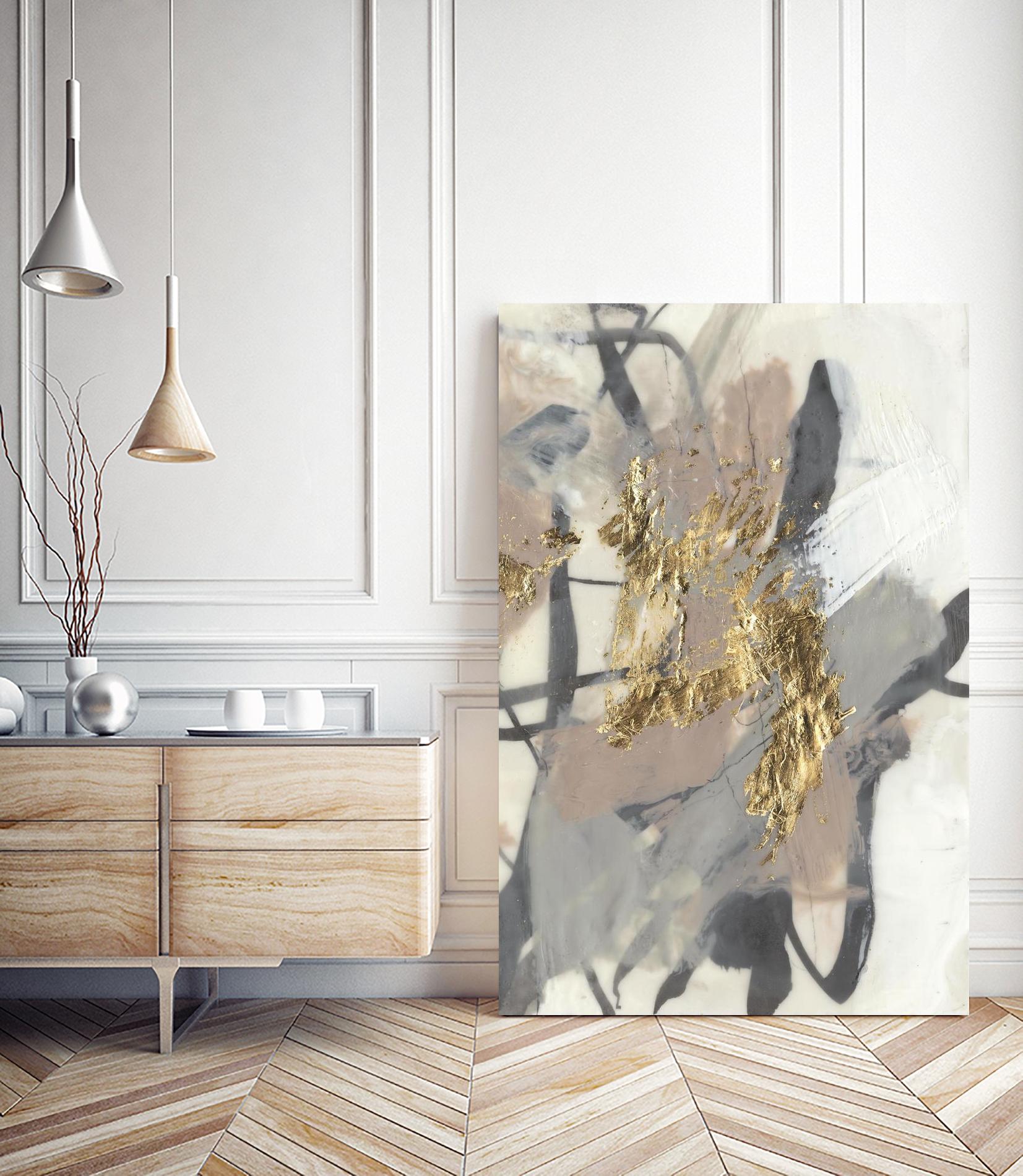 Golden Blush II by Jennifer Goldberger on GIANT ART - abstract