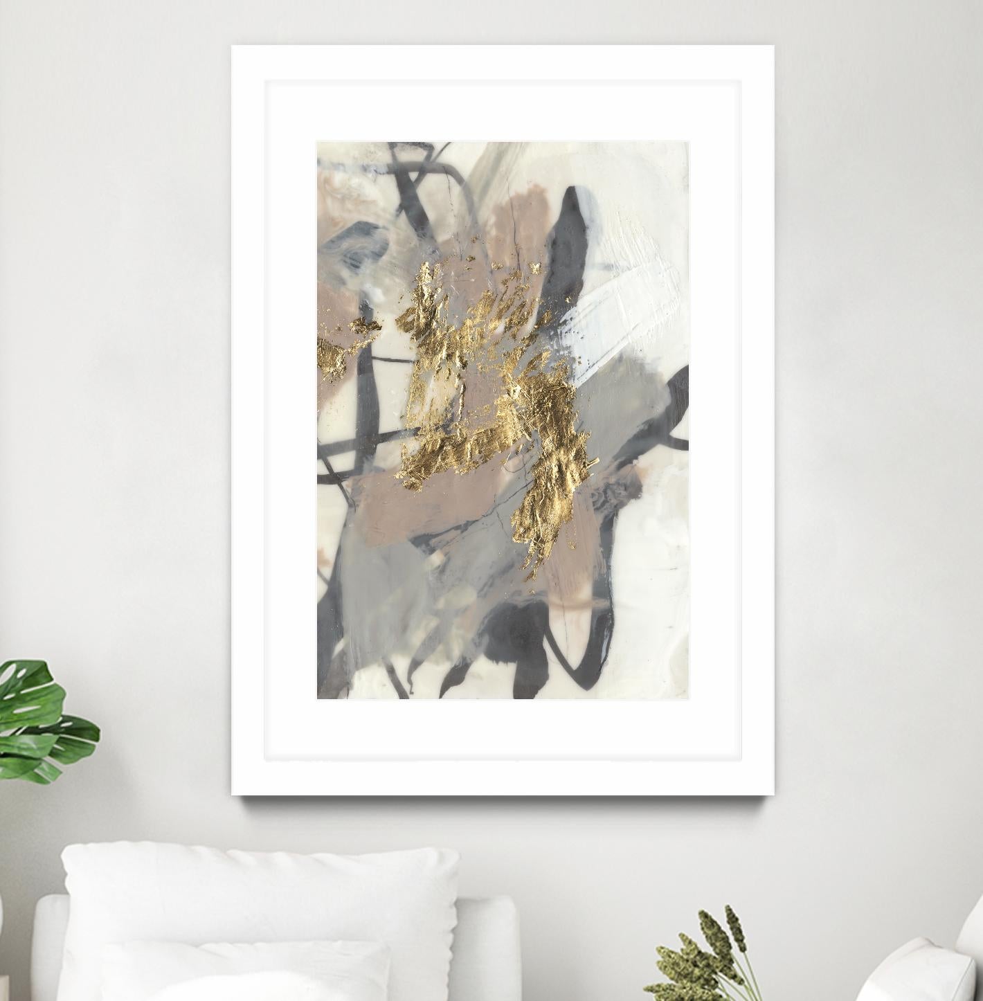 Golden Blush II by Jennifer Goldberger on GIANT ART - abstract
