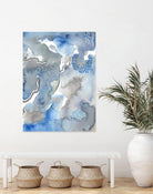 Subtle Blues II by Regina Moore on GIANT ART - blue abstract