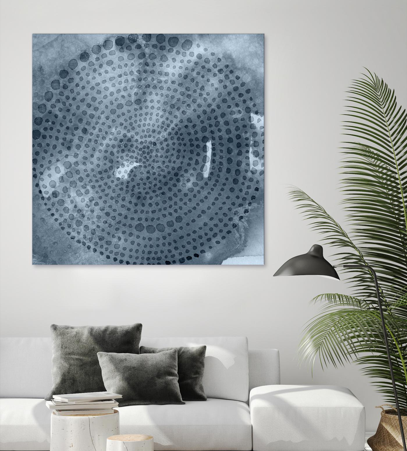Indigo Wheel II by Chariklia Zarris on GIANT ART - blue abstract