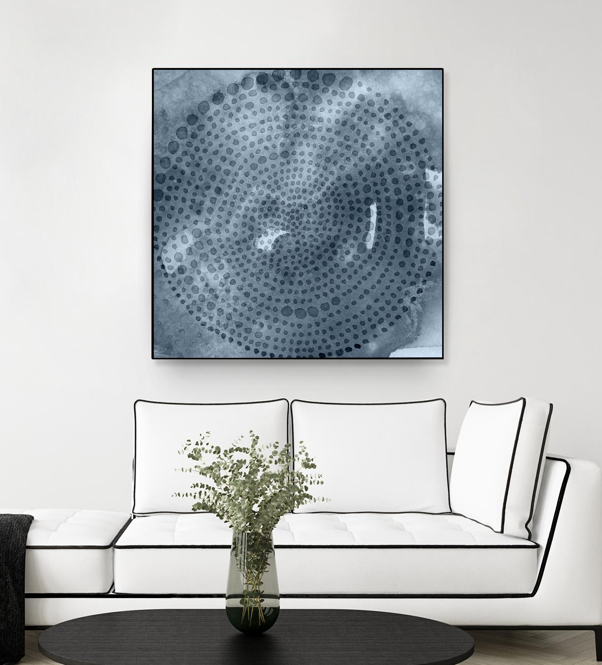 Indigo Wheel II by Chariklia Zarris on GIANT ART - blue abstract