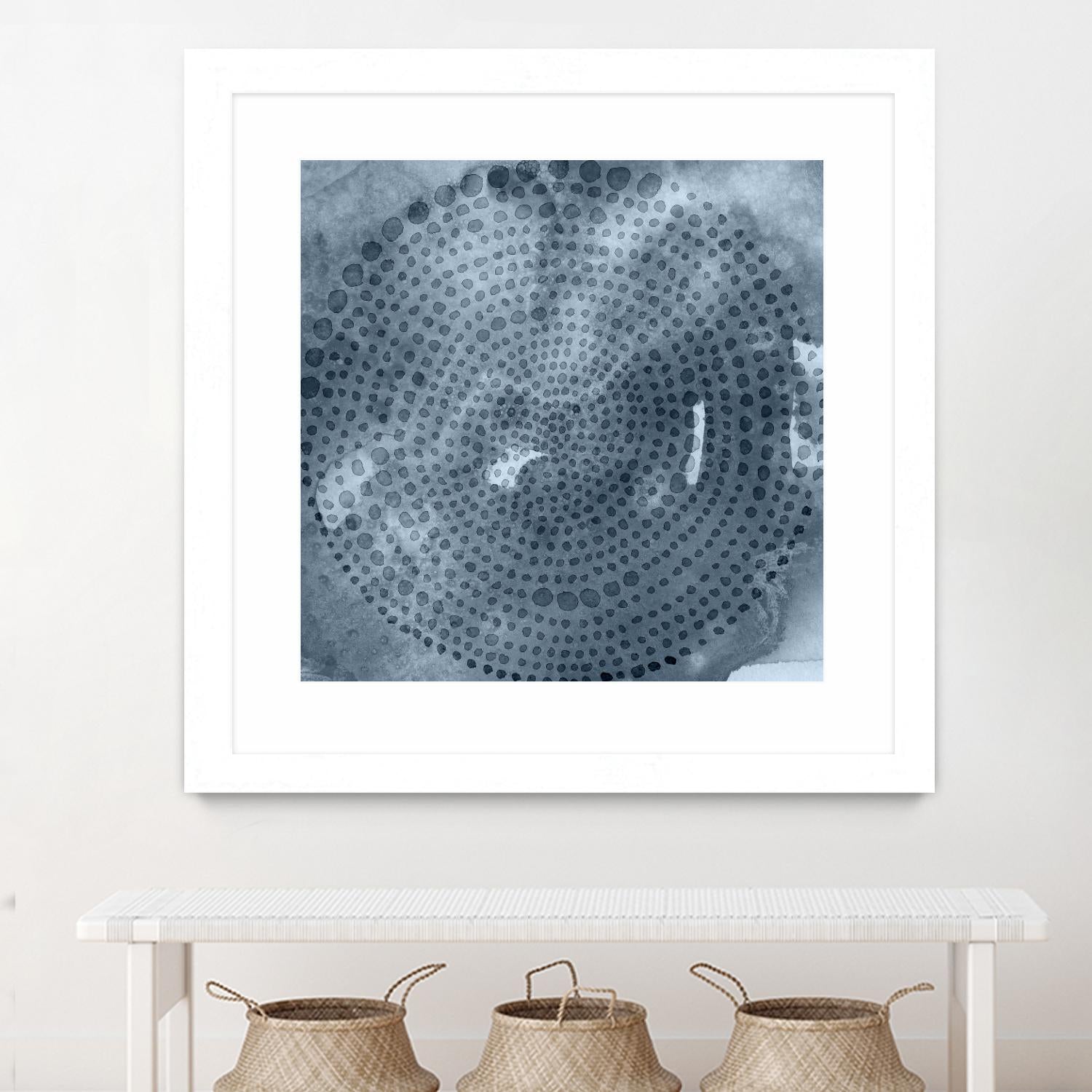 Indigo Wheel II by Chariklia Zarris on GIANT ART - blue abstract
