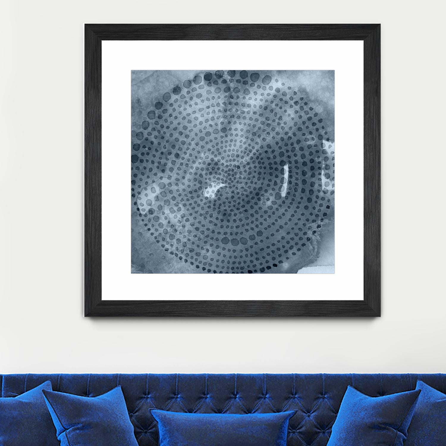 Indigo Wheel II by Chariklia Zarris on GIANT ART - blue abstract