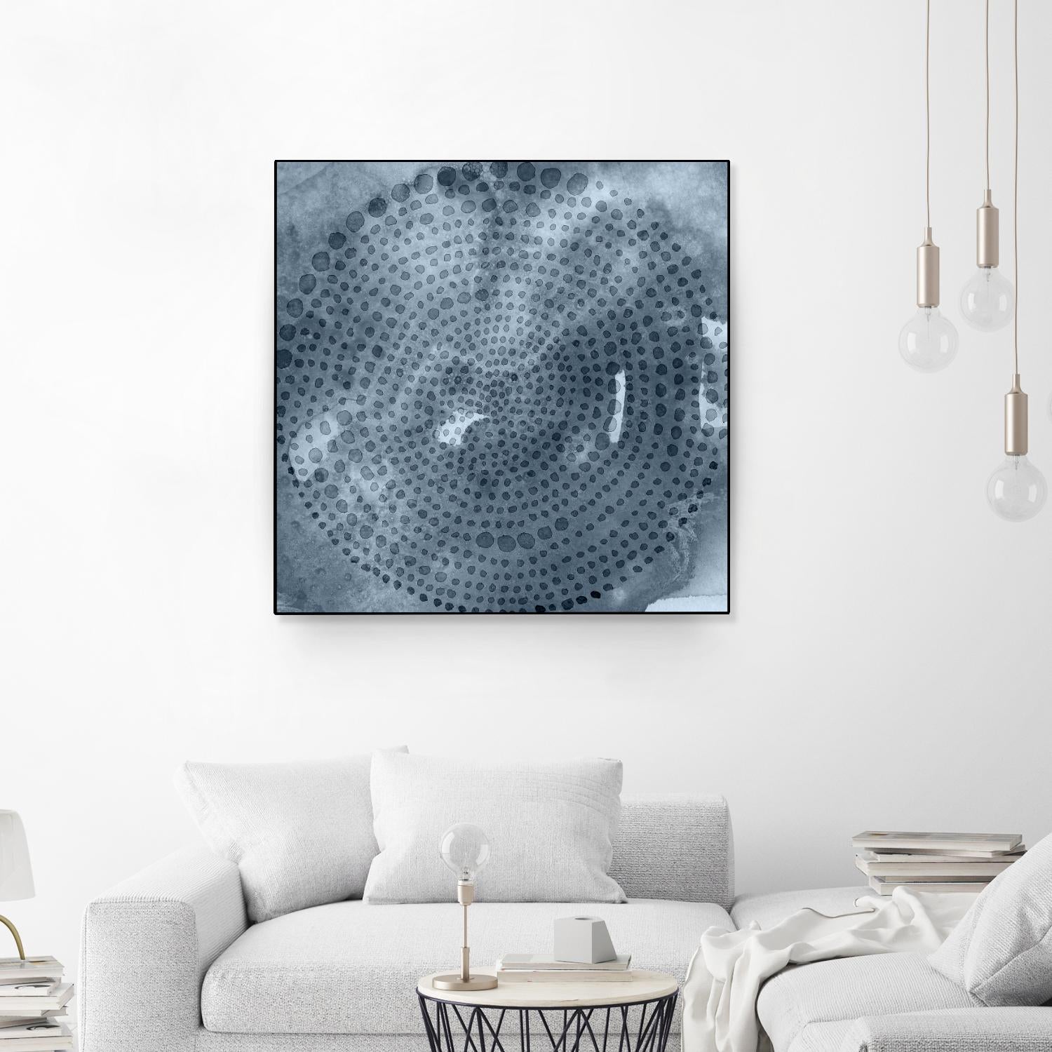 Indigo Wheel II by Chariklia Zarris on GIANT ART - blue abstract
