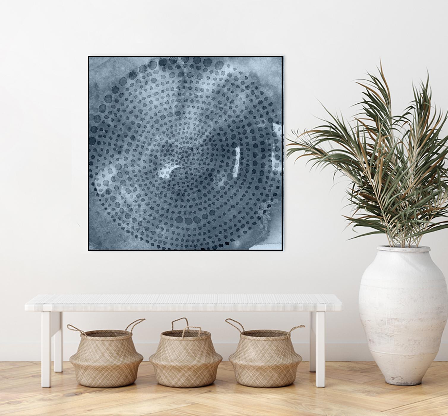 Indigo Wheel II by Chariklia Zarris on GIANT ART - blue abstract