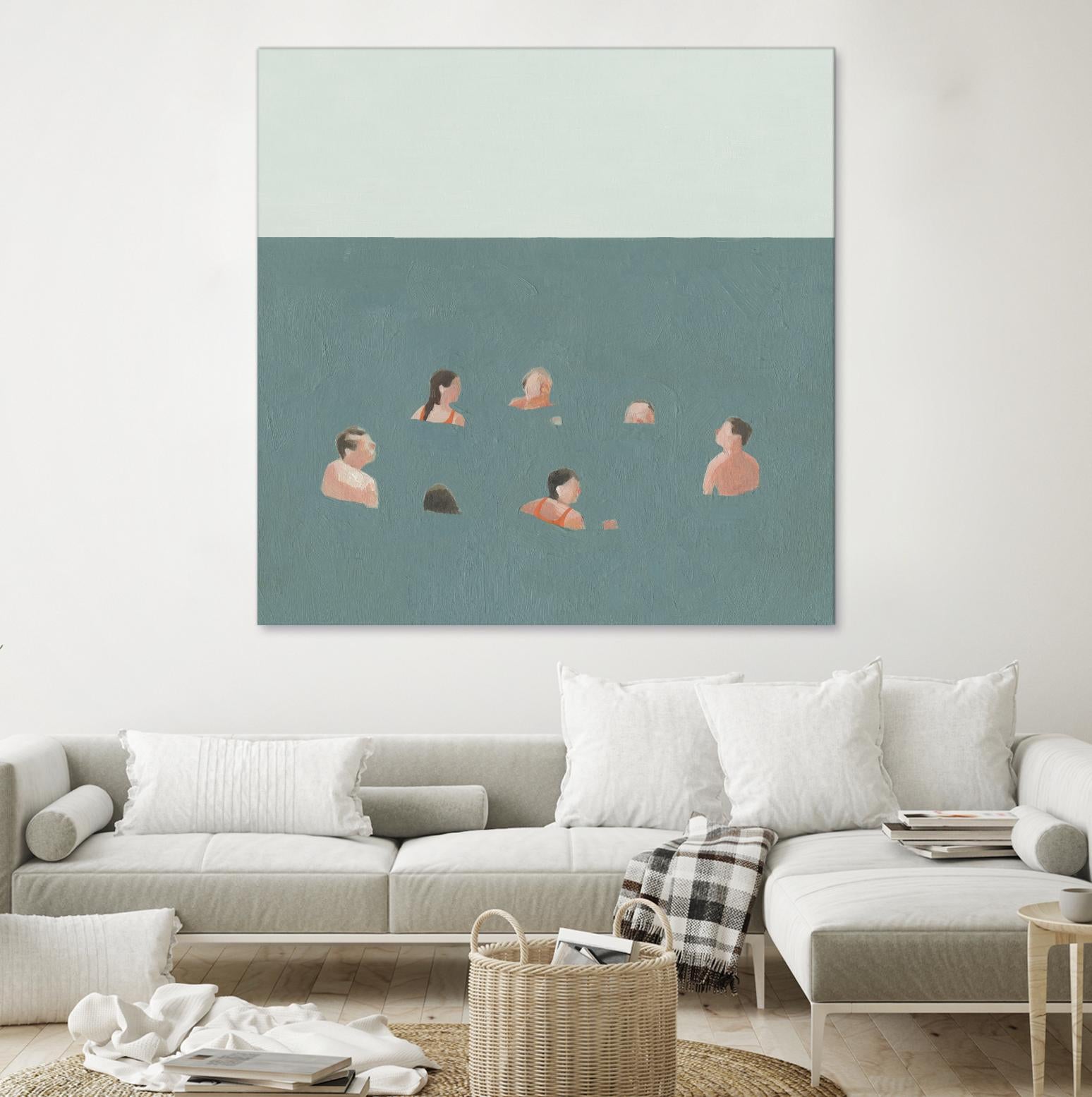 The Swimmers I by Emma Scarvey on GIANT ART - green tropical