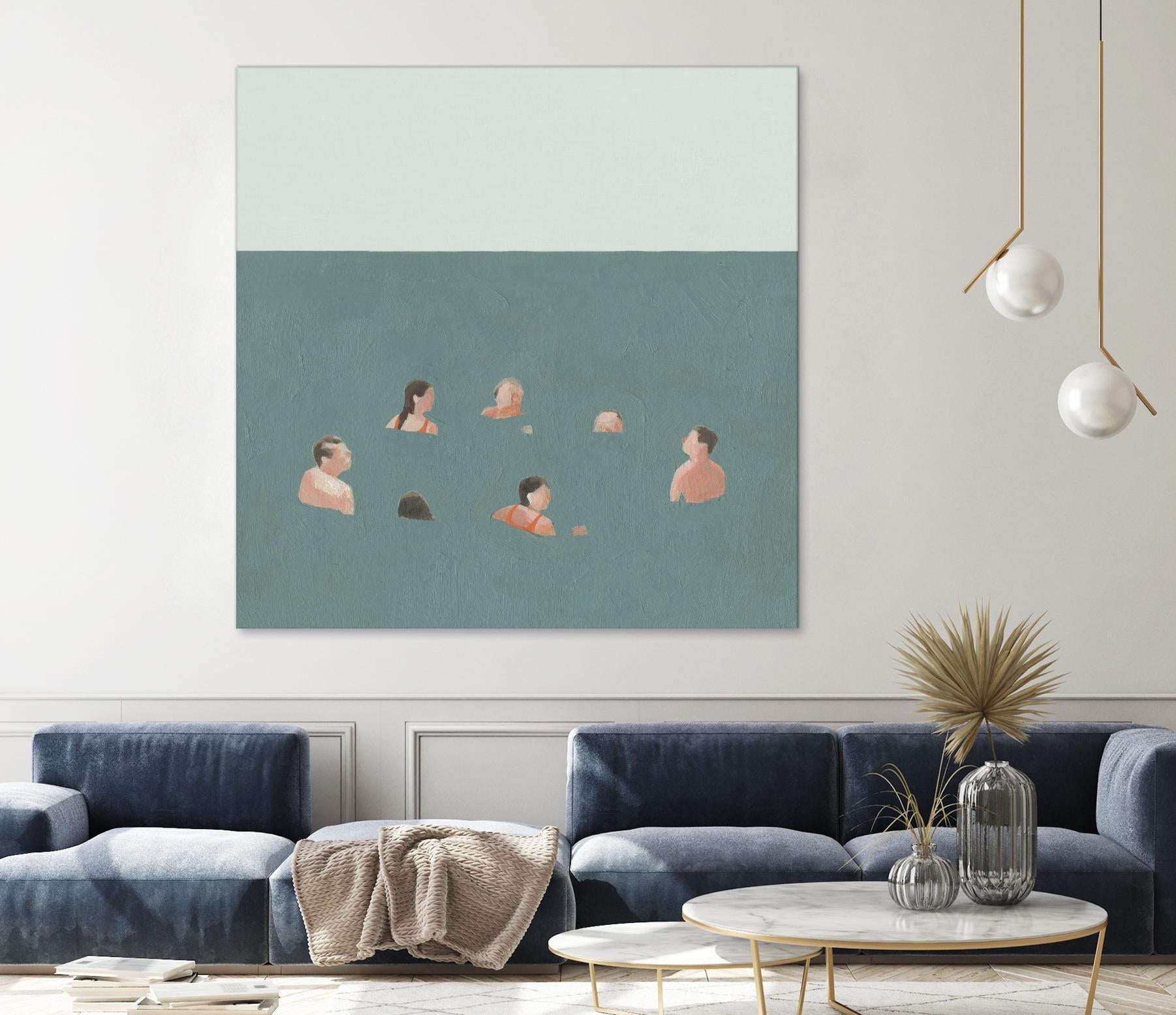 The Swimmers I by Emma Scarvey on GIANT ART - green tropical