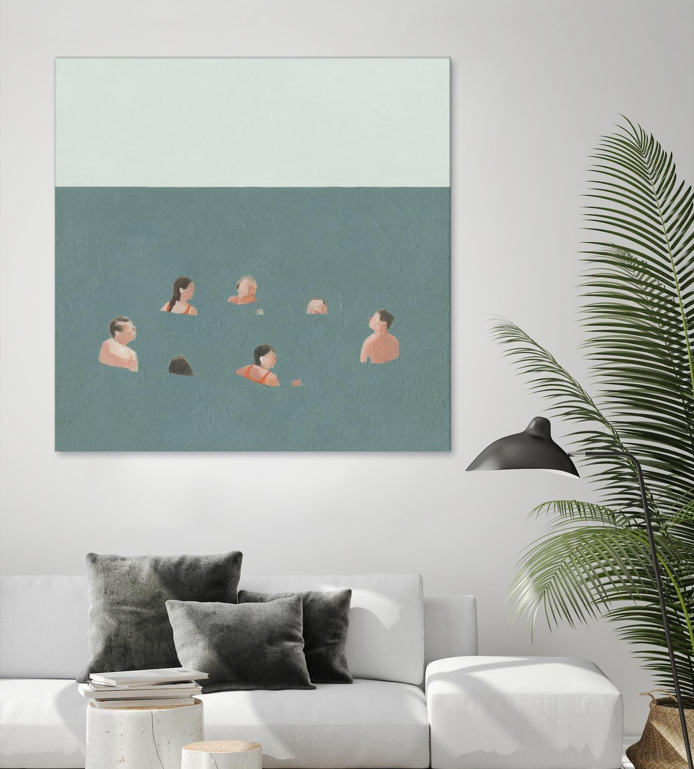 The Swimmers I by Emma Scarvey on GIANT ART - green tropical