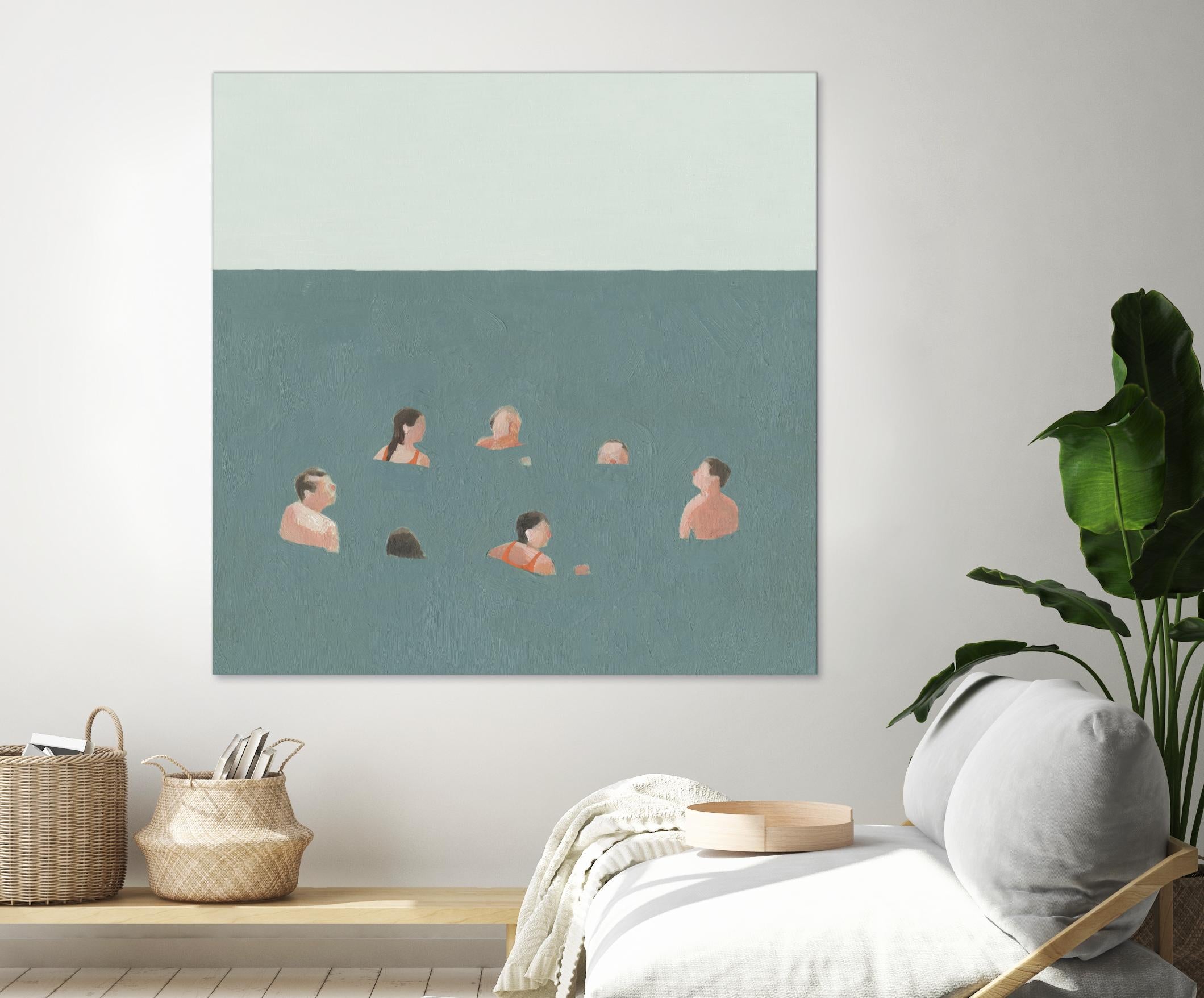 The Swimmers I by Emma Scarvey on GIANT ART - green tropical