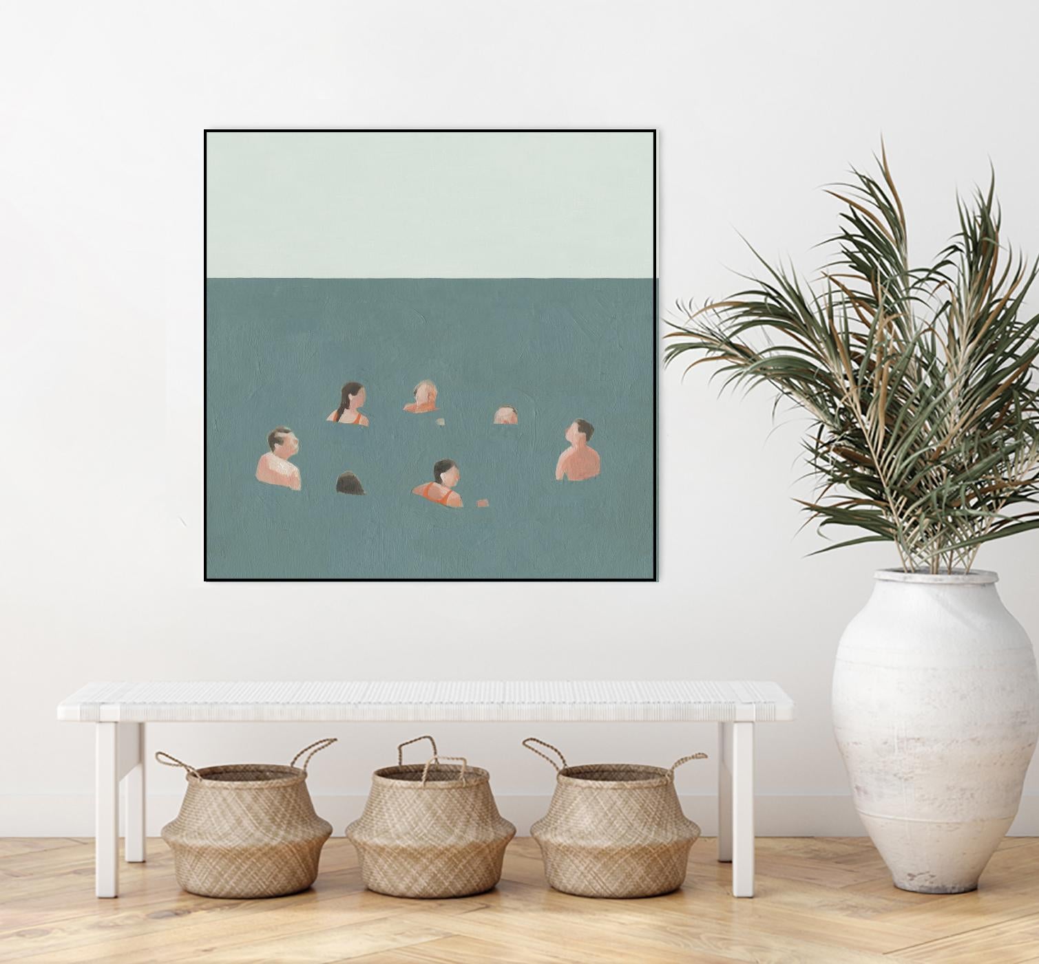 The Swimmers I by Emma Scarvey on GIANT ART - green tropical