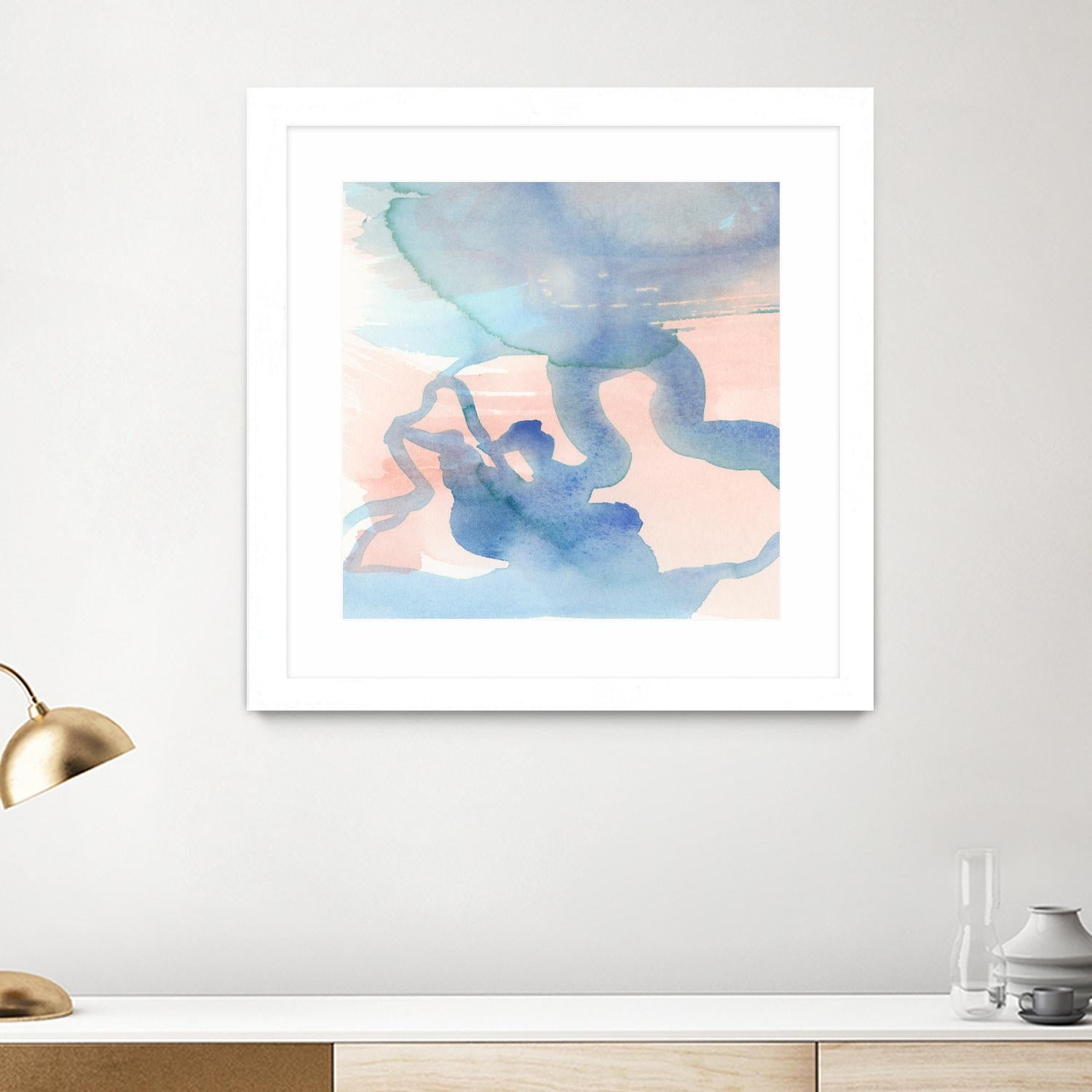 Suffusion III by Jamie Douglas on GIANT ART - blue abstract