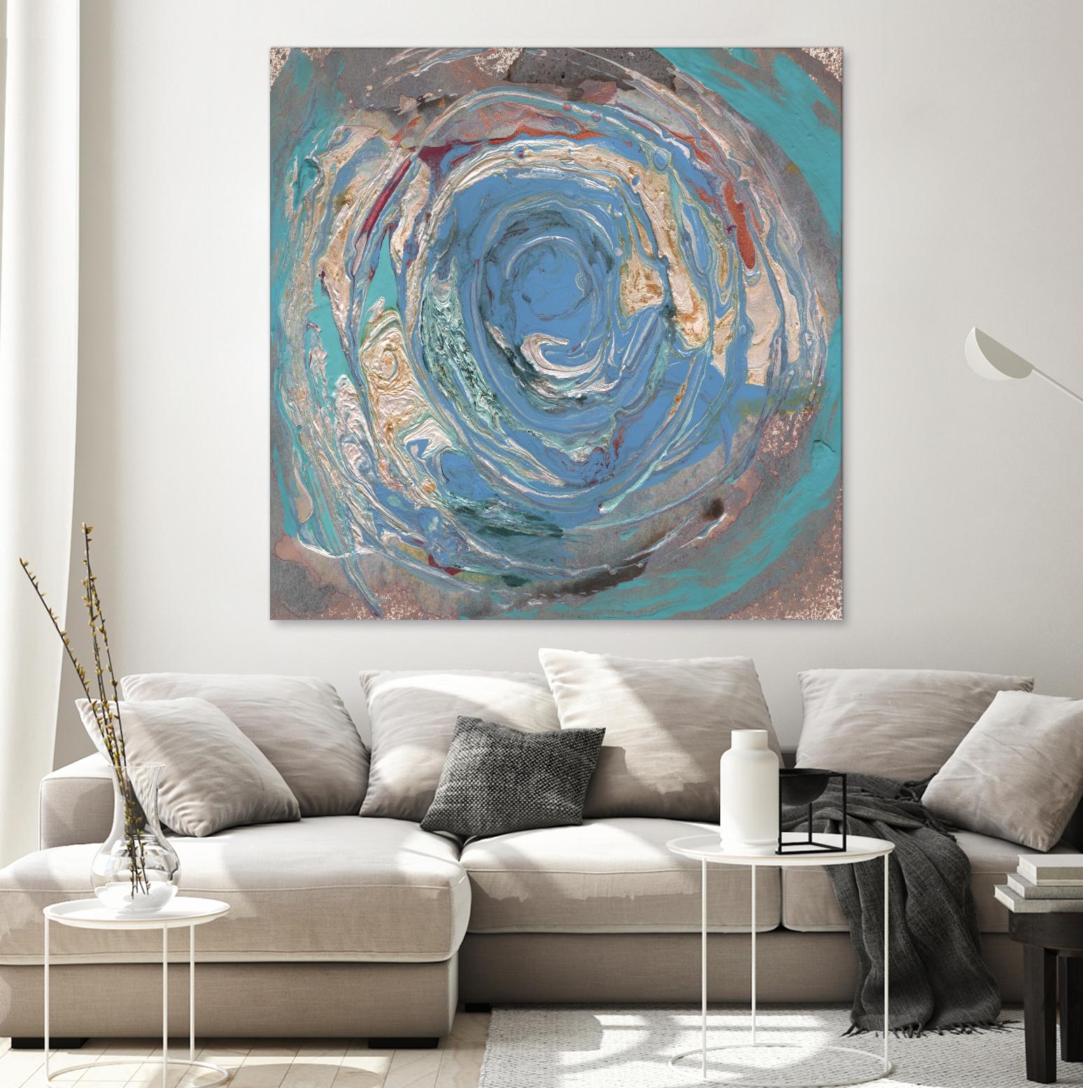 Space Oddity I by Alicia Ludwig on GIANT ART - blue abstract
