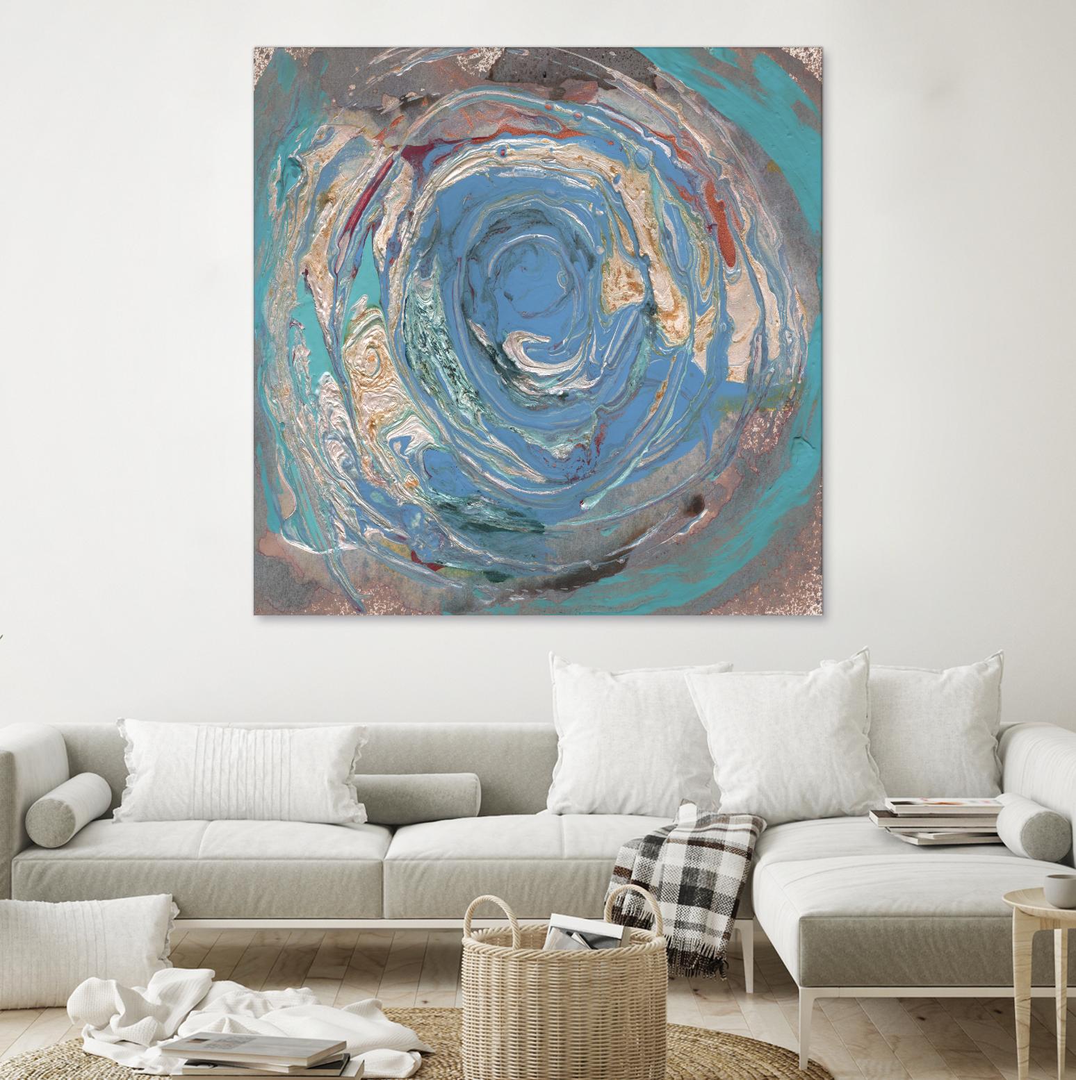 Space Oddity I by Alicia Ludwig on GIANT ART - blue abstract