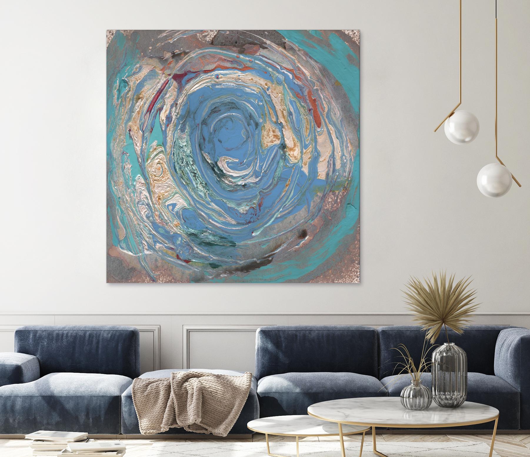 Space Oddity I by Alicia Ludwig on GIANT ART - blue abstract