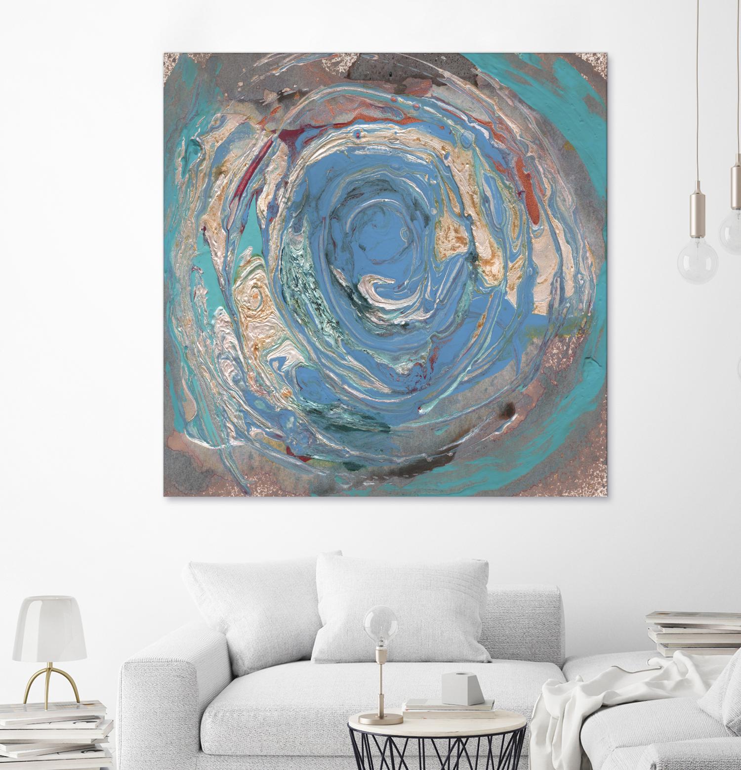 Space Oddity I by Alicia Ludwig on GIANT ART - blue abstract