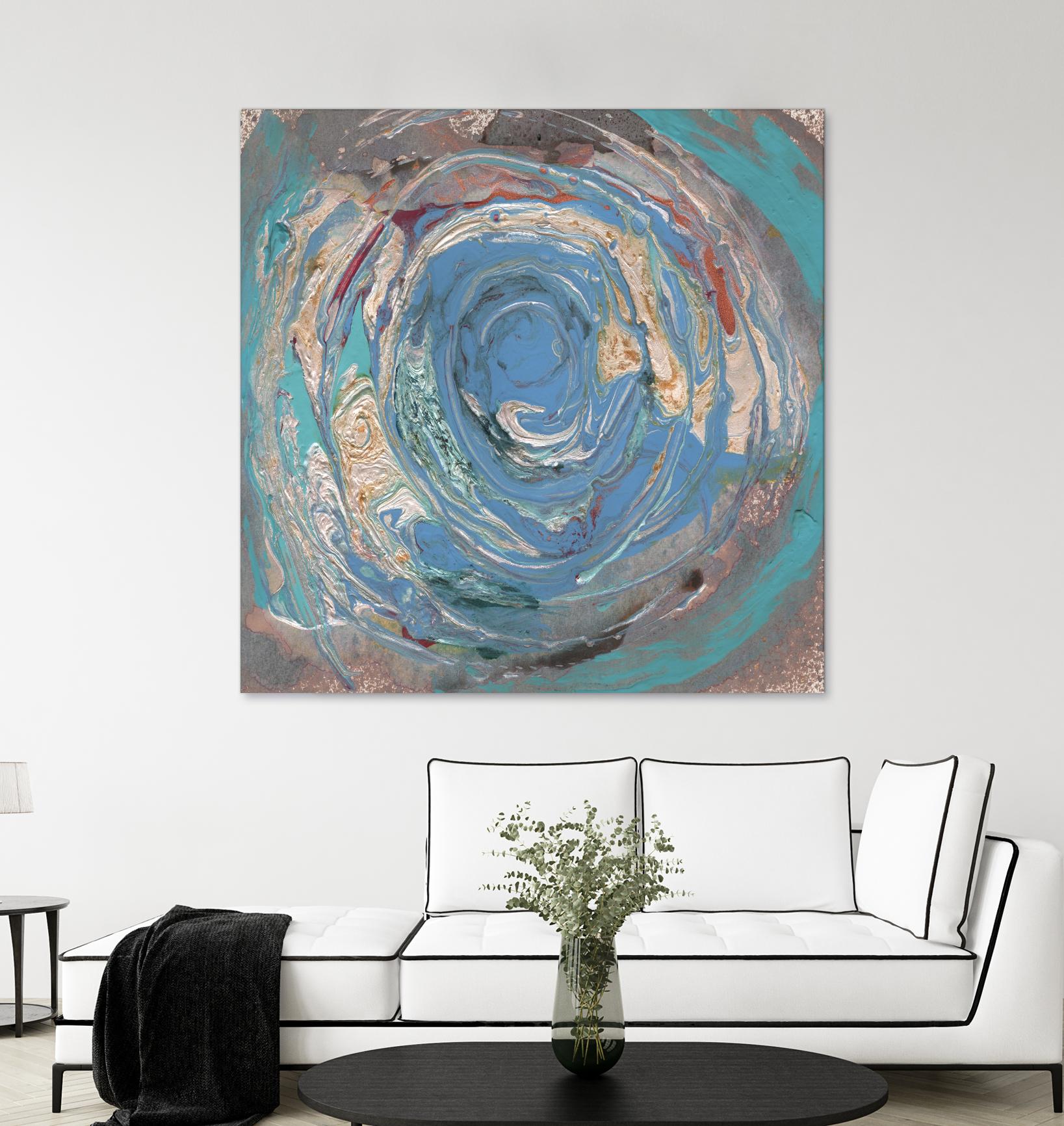 Space Oddity I by Alicia Ludwig on GIANT ART - blue abstract