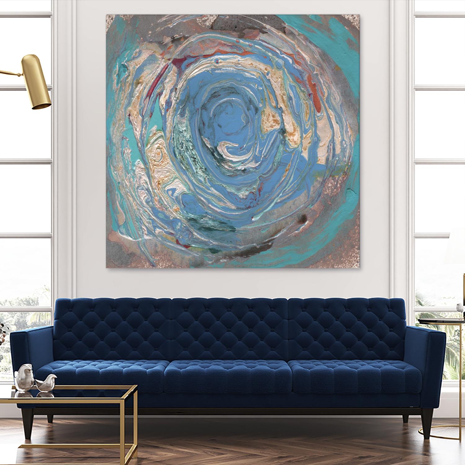 Space Oddity I by Alicia Ludwig on GIANT ART - blue abstract