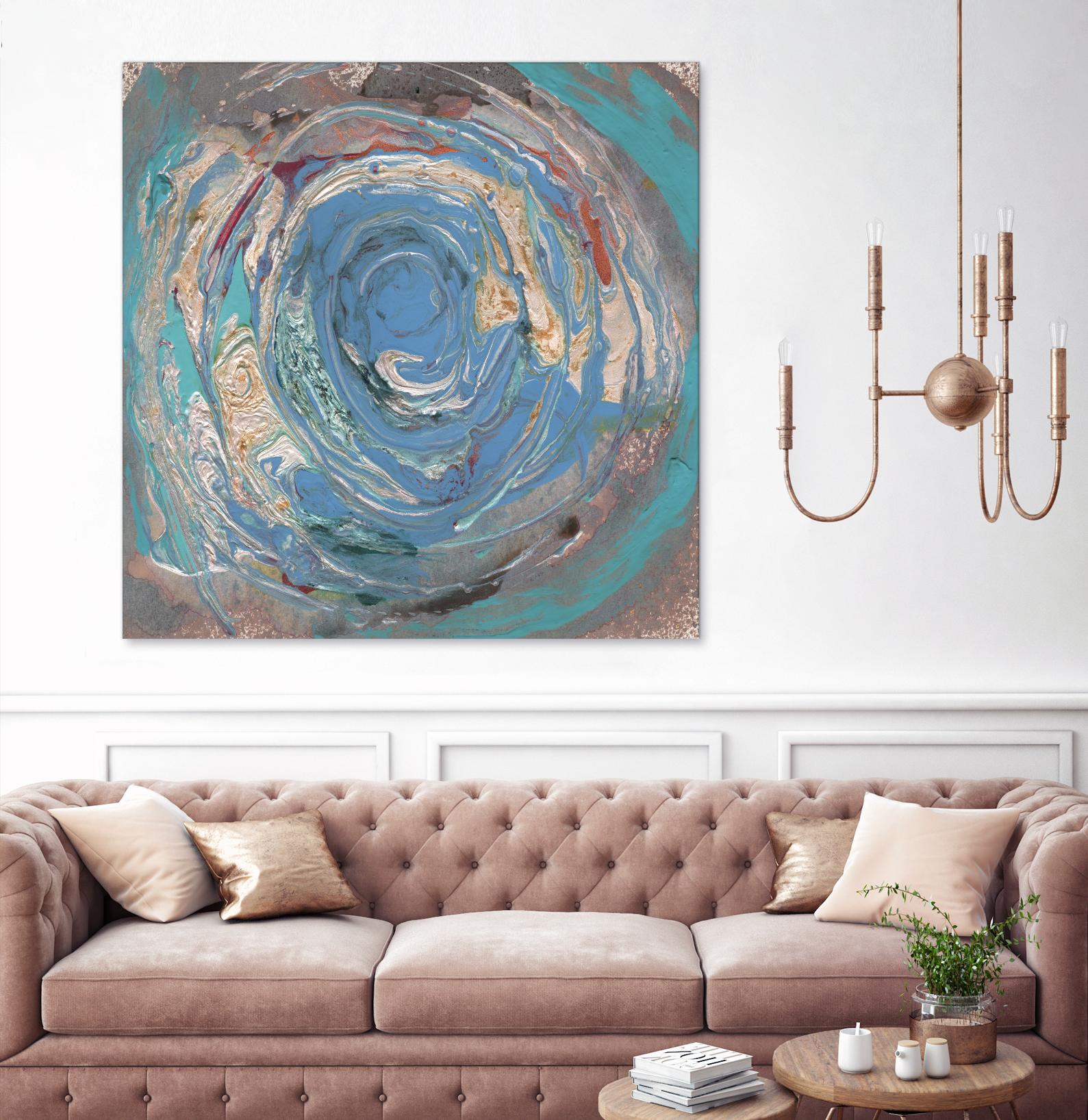 Space Oddity I by Alicia Ludwig on GIANT ART - blue abstract