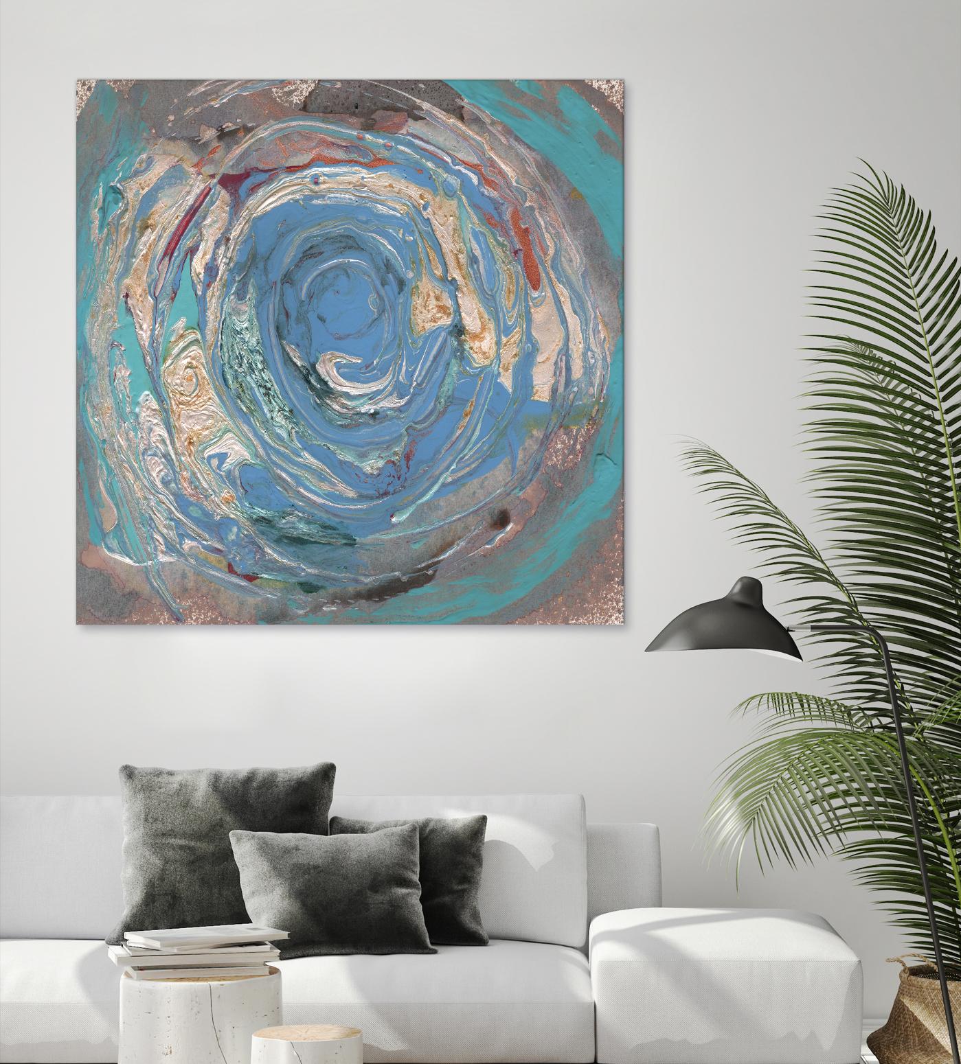 Space Oddity I by Alicia Ludwig on GIANT ART - blue abstract