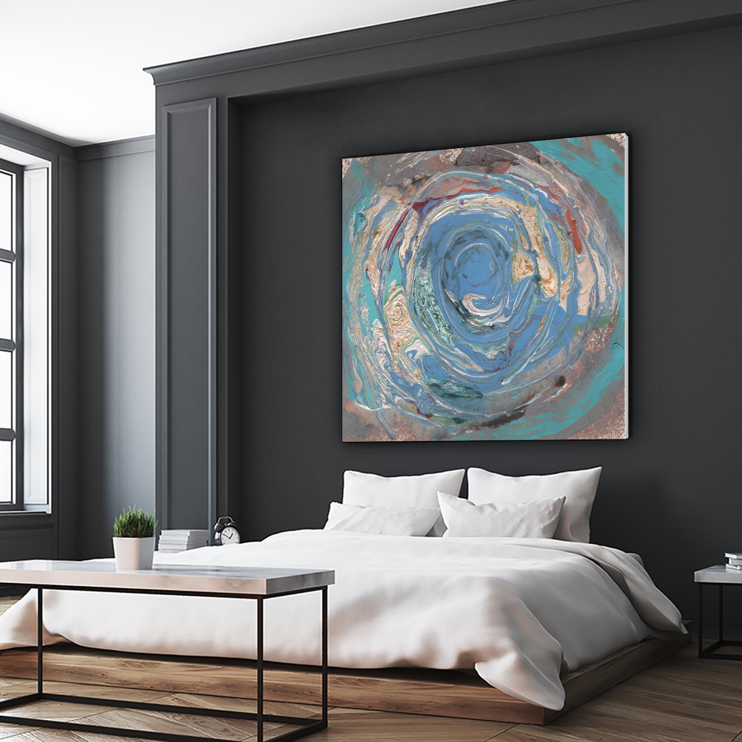 Space Oddity I by Alicia Ludwig on GIANT ART - blue abstract