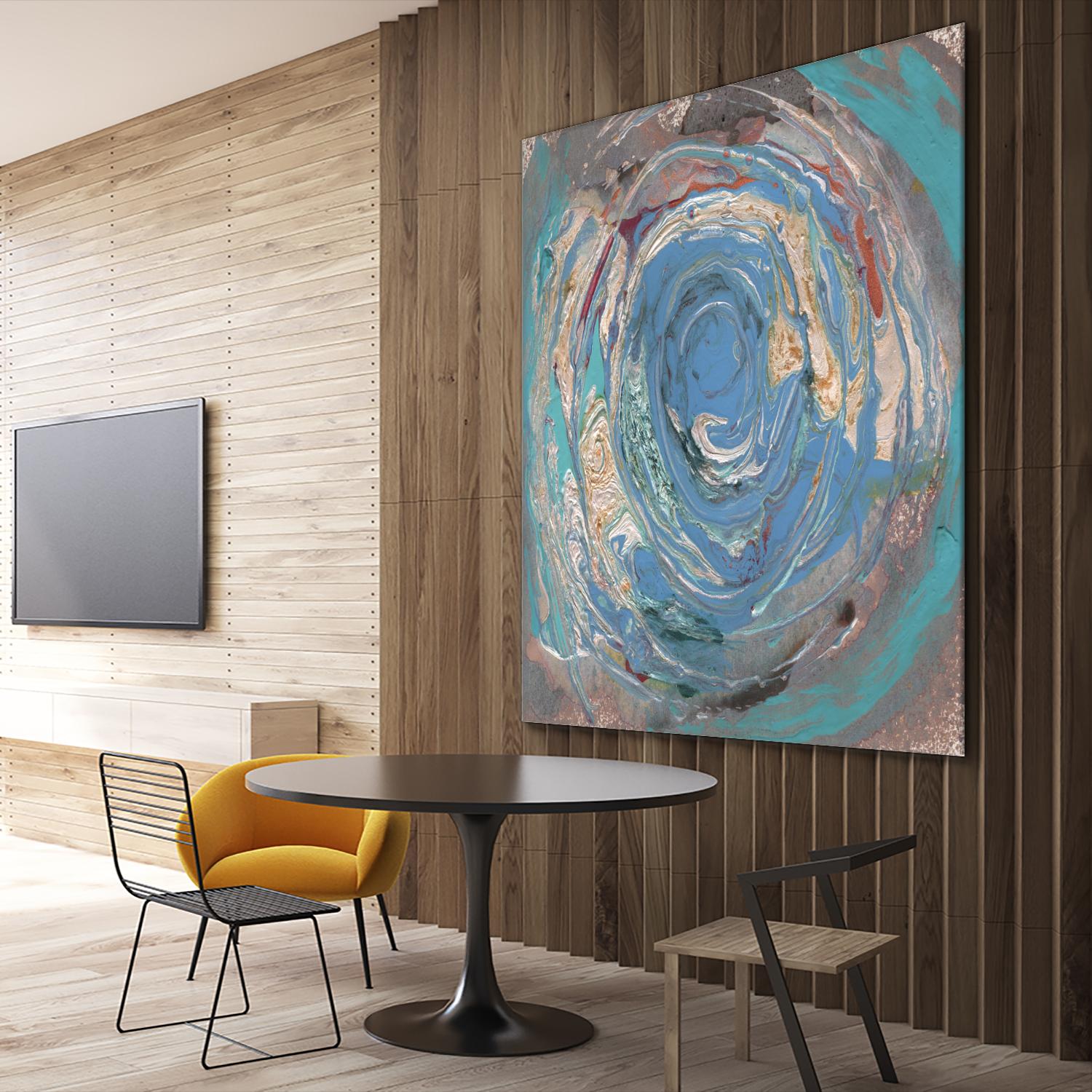 Space Oddity I by Alicia Ludwig on GIANT ART - blue abstract