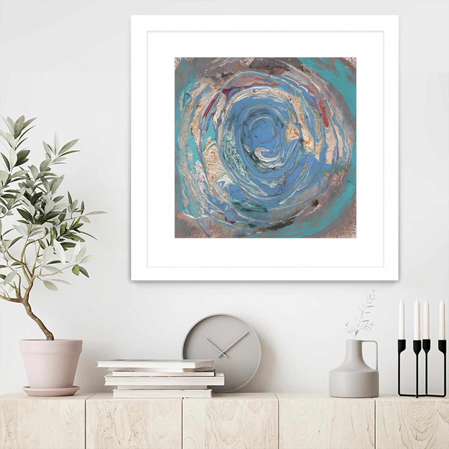 Space Oddity I by Alicia Ludwig on GIANT ART - blue abstract