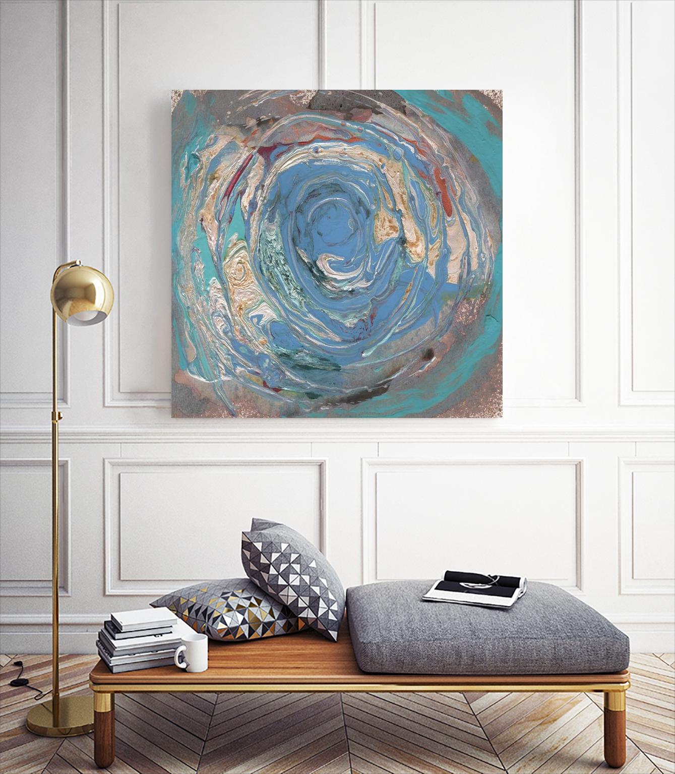 Space Oddity I by Alicia Ludwig on GIANT ART - blue abstract