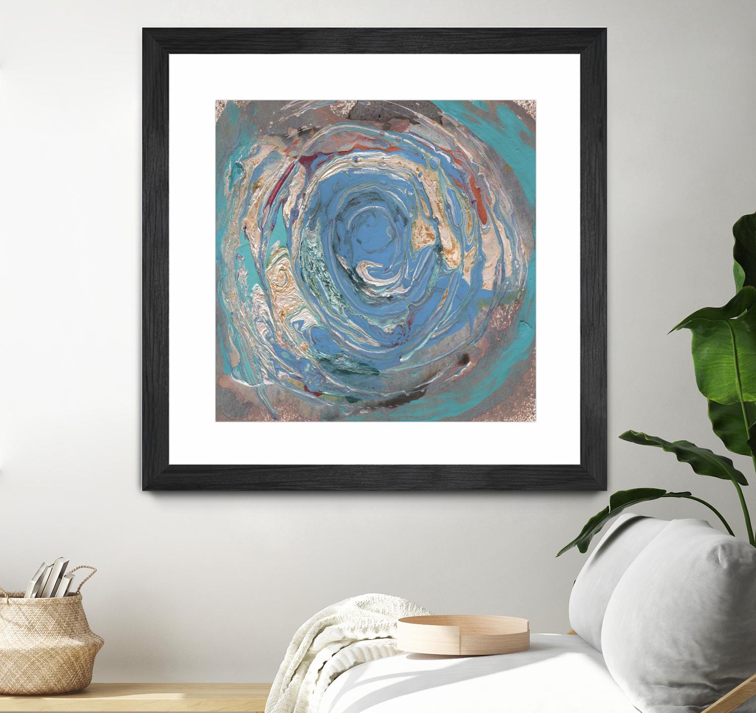 Space Oddity I by Alicia Ludwig on GIANT ART - blue abstract