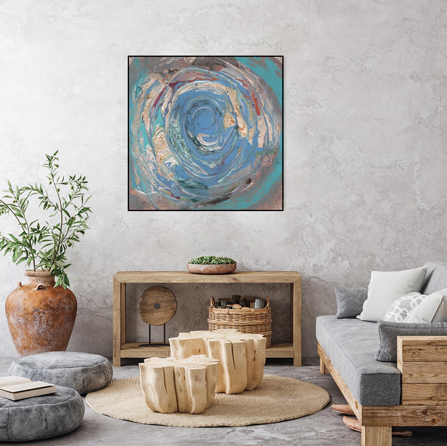 Space Oddity I by Alicia Ludwig on GIANT ART - blue abstract