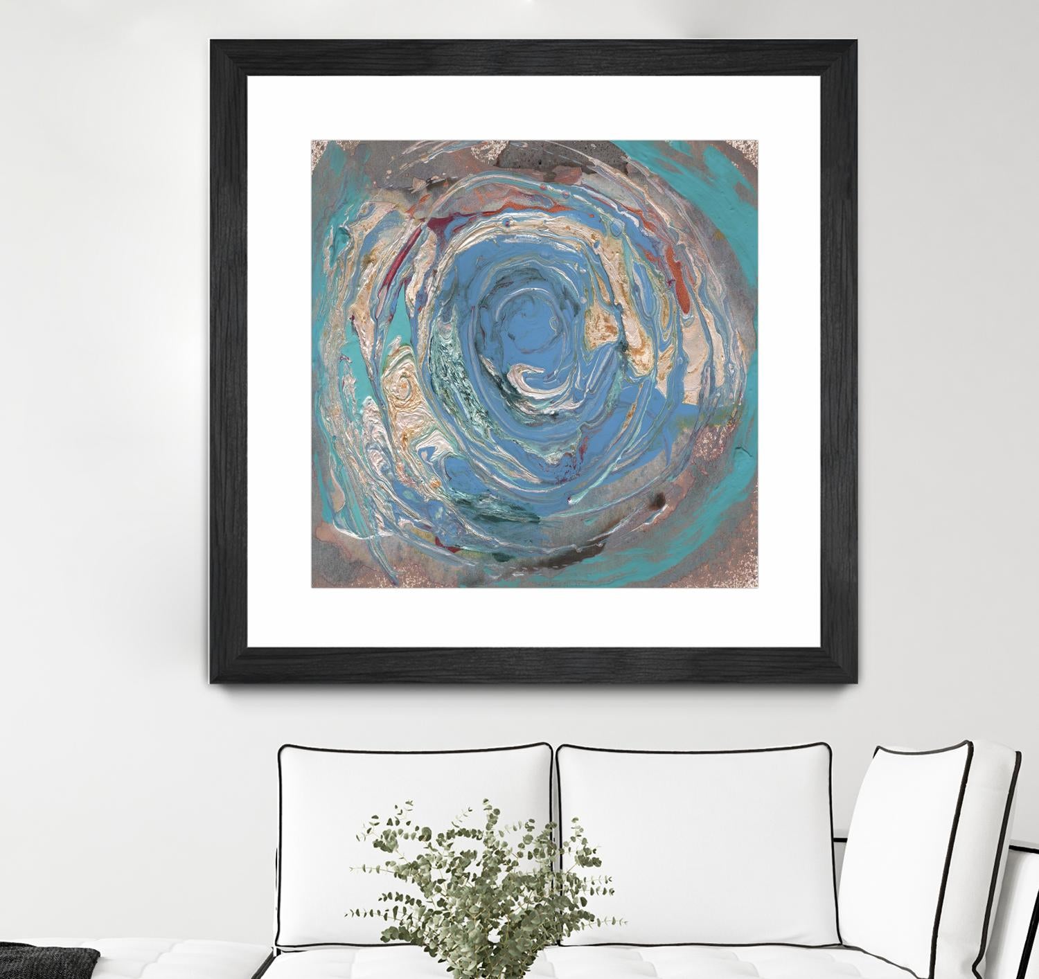 Space Oddity I by Alicia Ludwig on GIANT ART - blue abstract