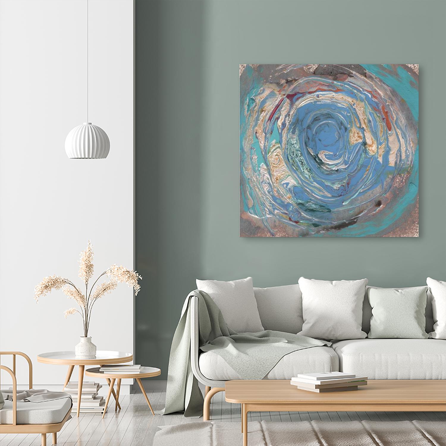 Space Oddity I by Alicia Ludwig on GIANT ART - blue abstract