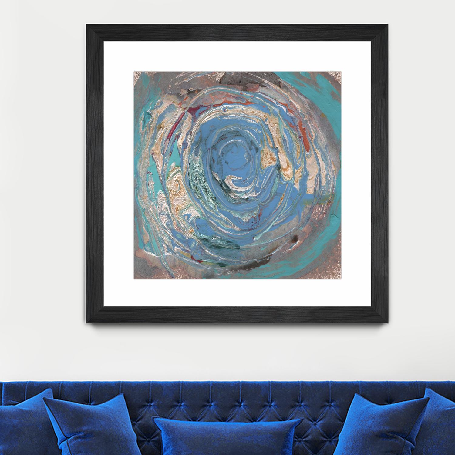 Space Oddity I by Alicia Ludwig on GIANT ART - blue abstract
