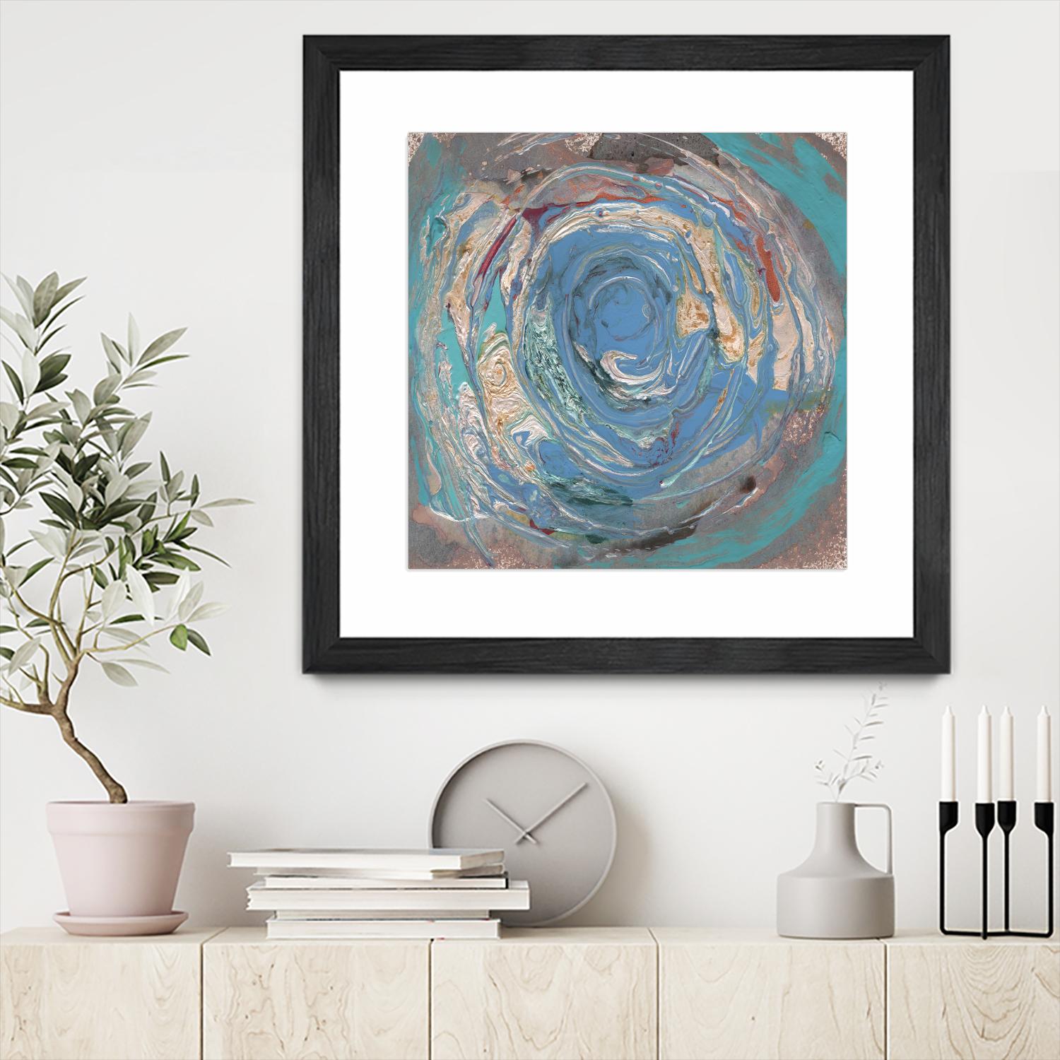 Space Oddity I by Alicia Ludwig on GIANT ART - blue abstract