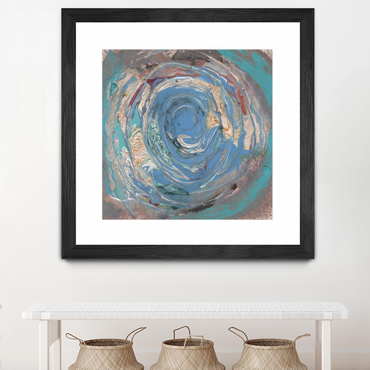 Space Oddity I by Alicia Ludwig on GIANT ART - blue abstract