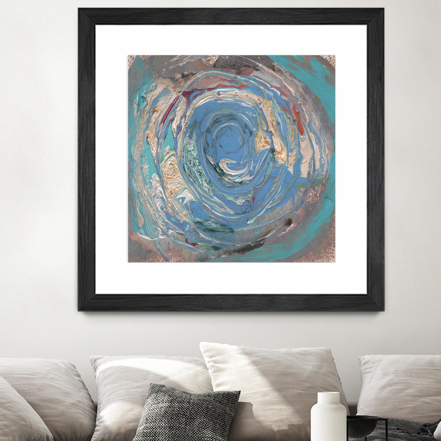 Space Oddity I by Alicia Ludwig on GIANT ART - blue abstract