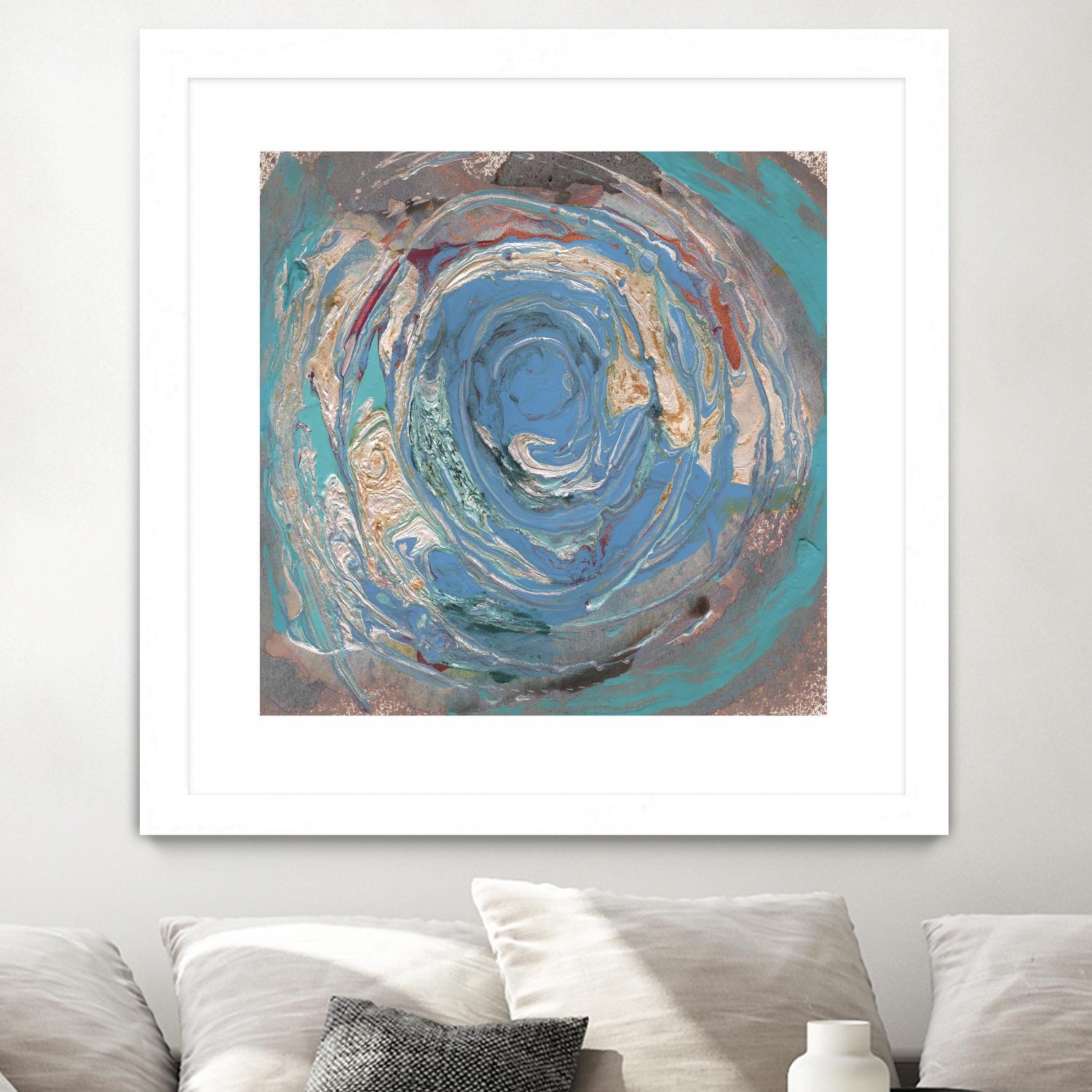 Space Oddity I by Alicia Ludwig on GIANT ART - blue abstract
