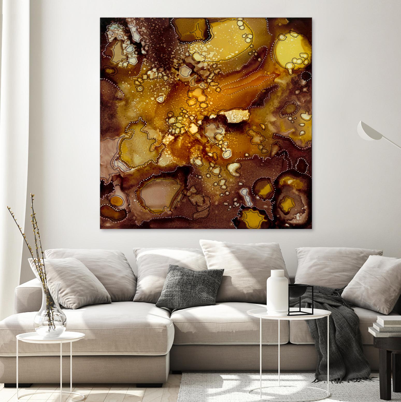 Chestnut Illumination II by Regina Moore on GIANT ART - brown abstract