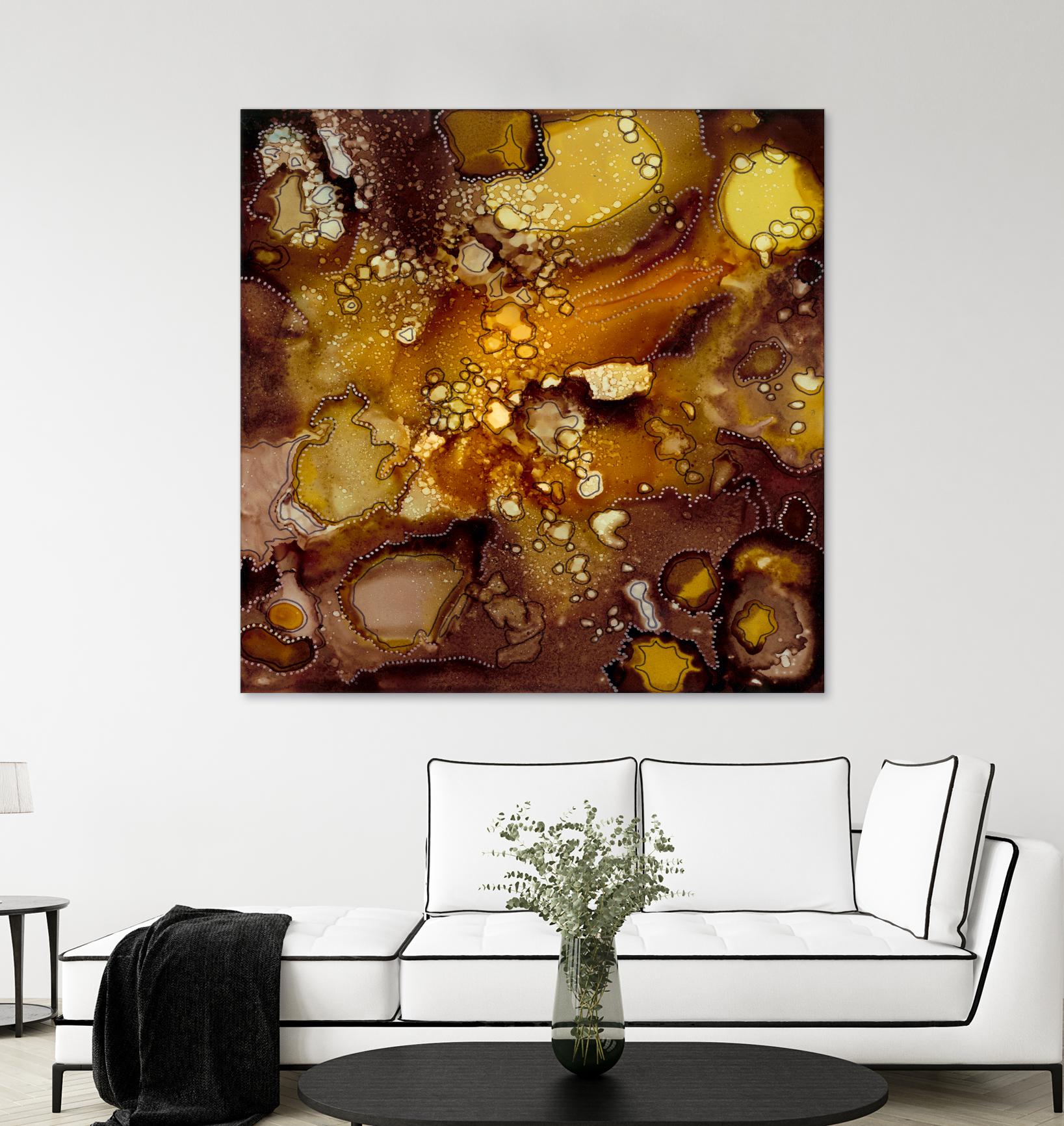 Chestnut Illumination II by Regina Moore on GIANT ART - brown abstract