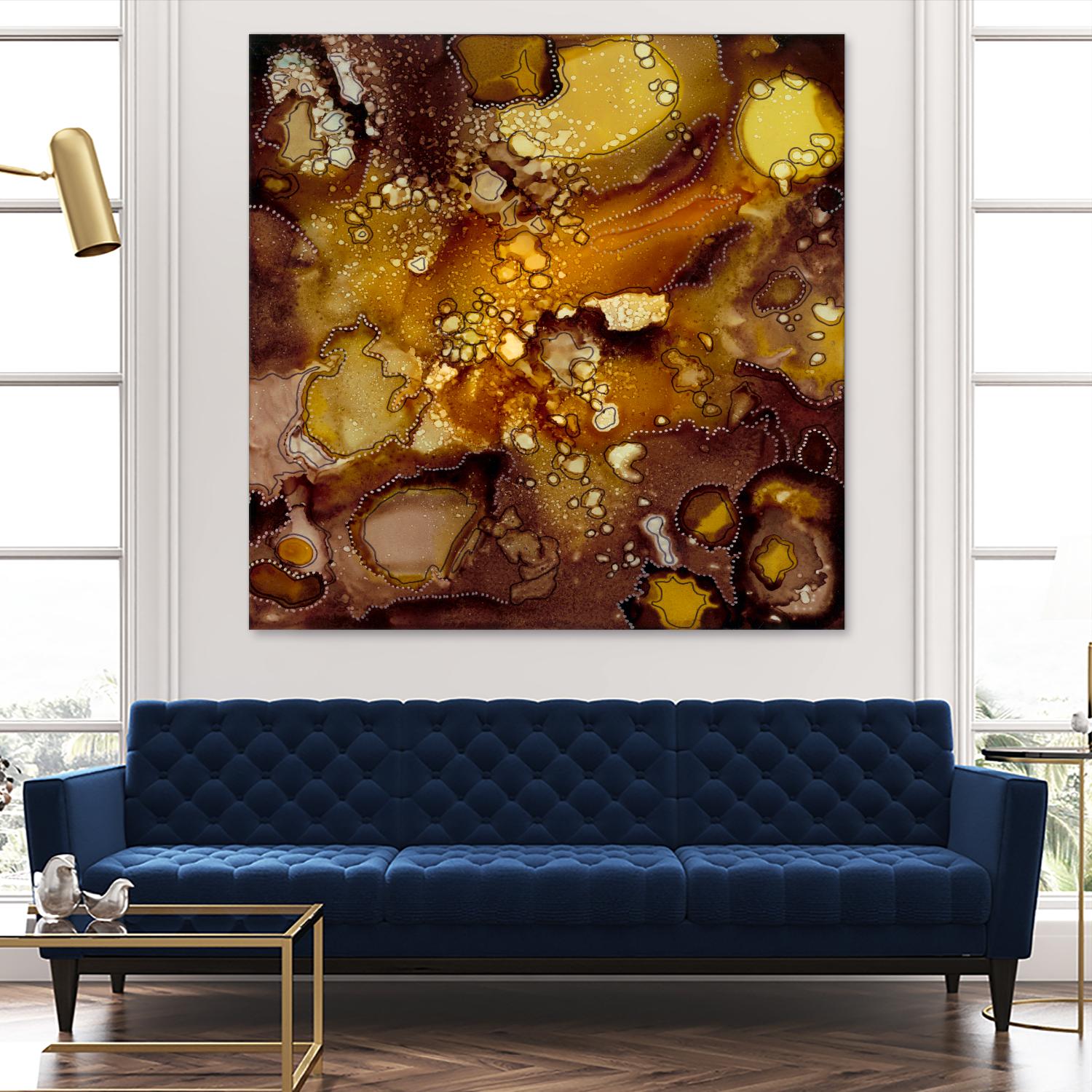Chestnut Illumination II by Regina Moore on GIANT ART - brown abstract