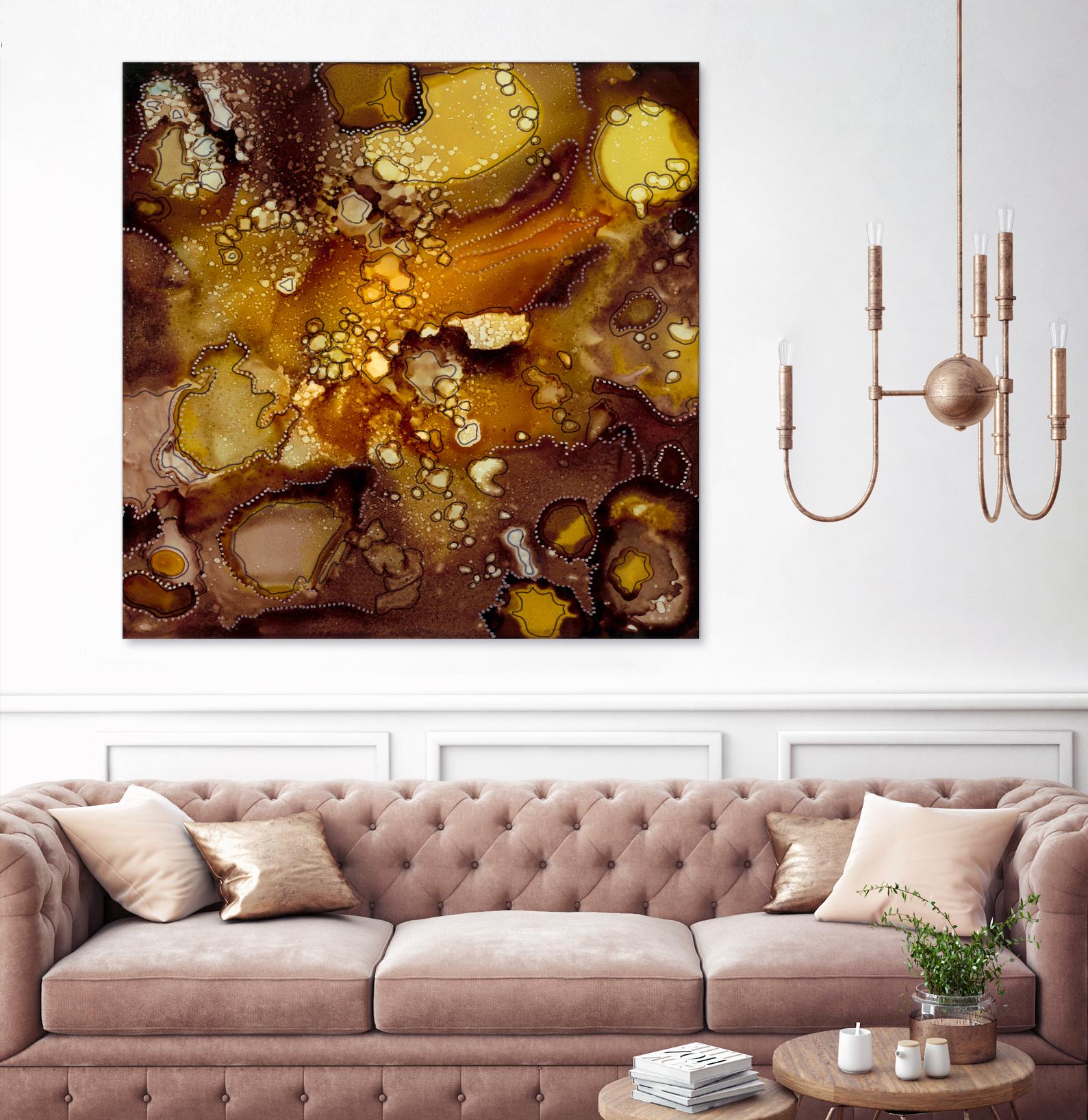 Chestnut Illumination II by Regina Moore on GIANT ART - brown abstract