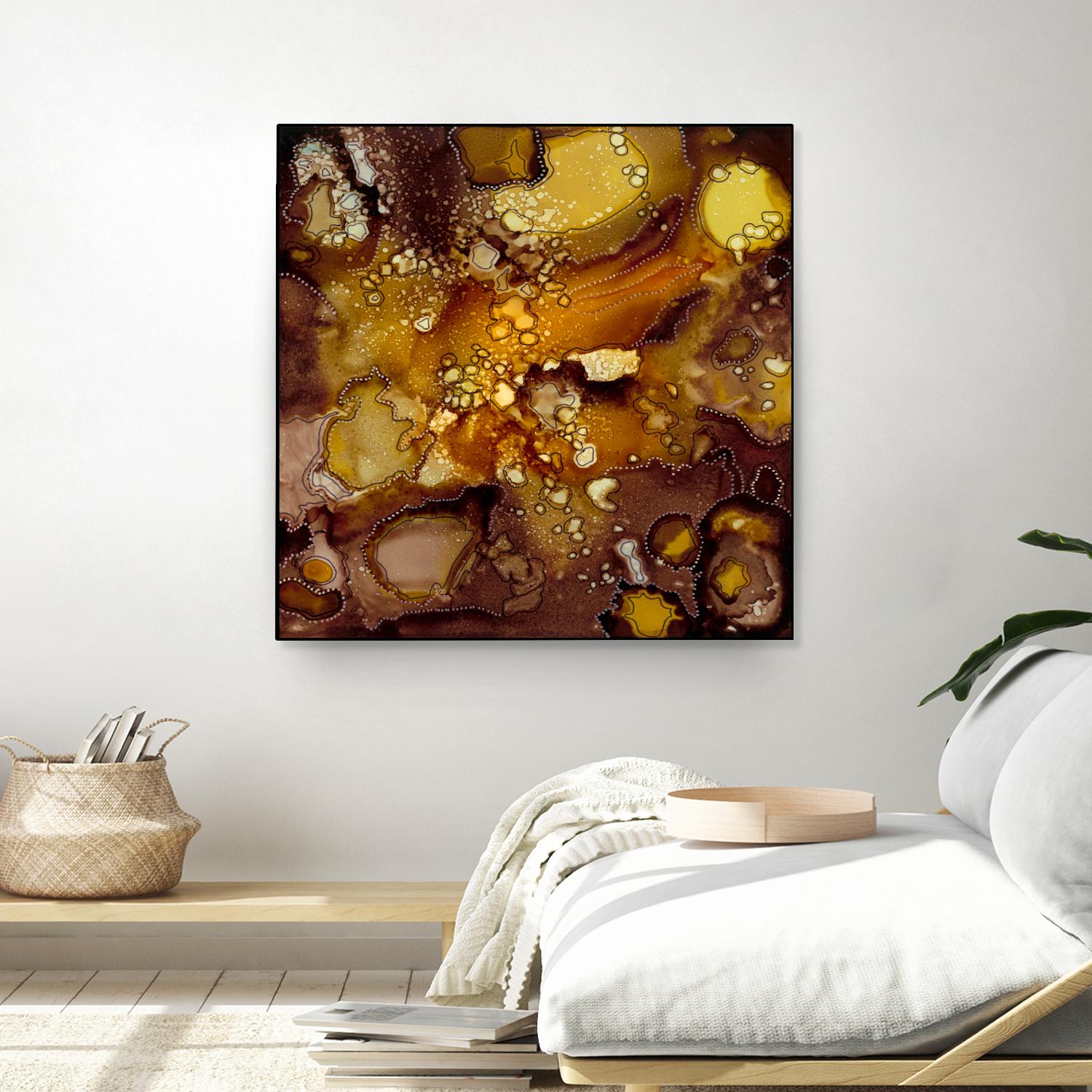 Chestnut Illumination II by Regina Moore on GIANT ART - brown abstract