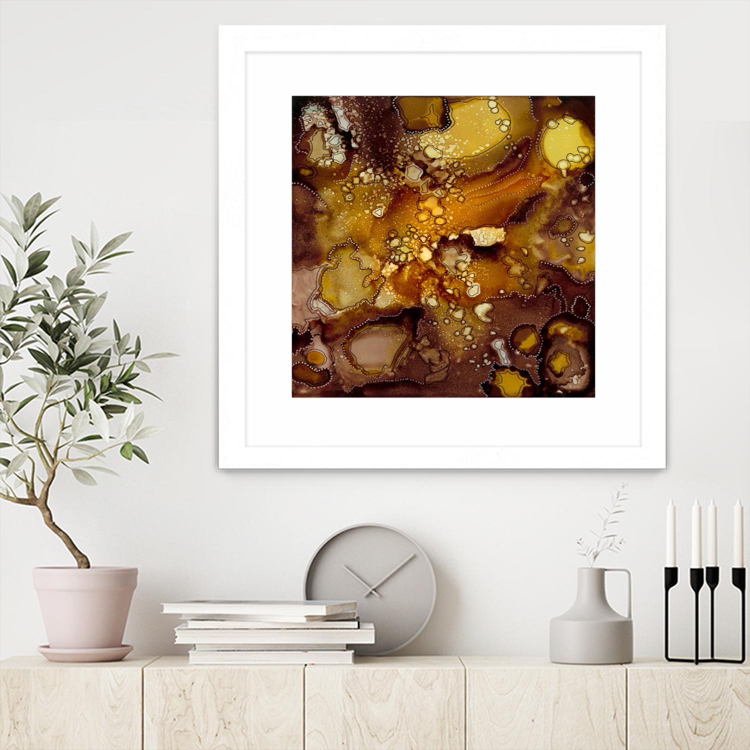 Chestnut Illumination II by Regina Moore on GIANT ART - brown abstract