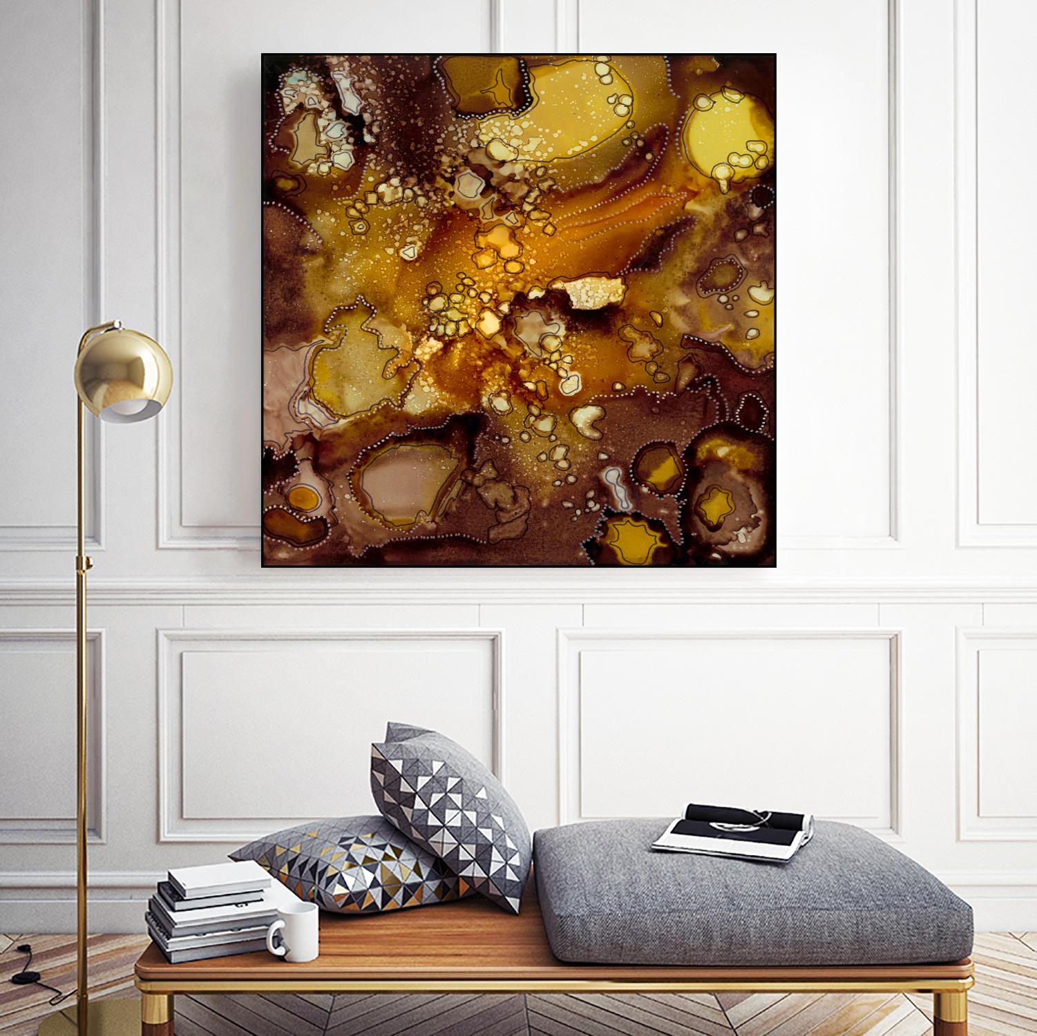 Chestnut Illumination II by Regina Moore on GIANT ART - brown abstract