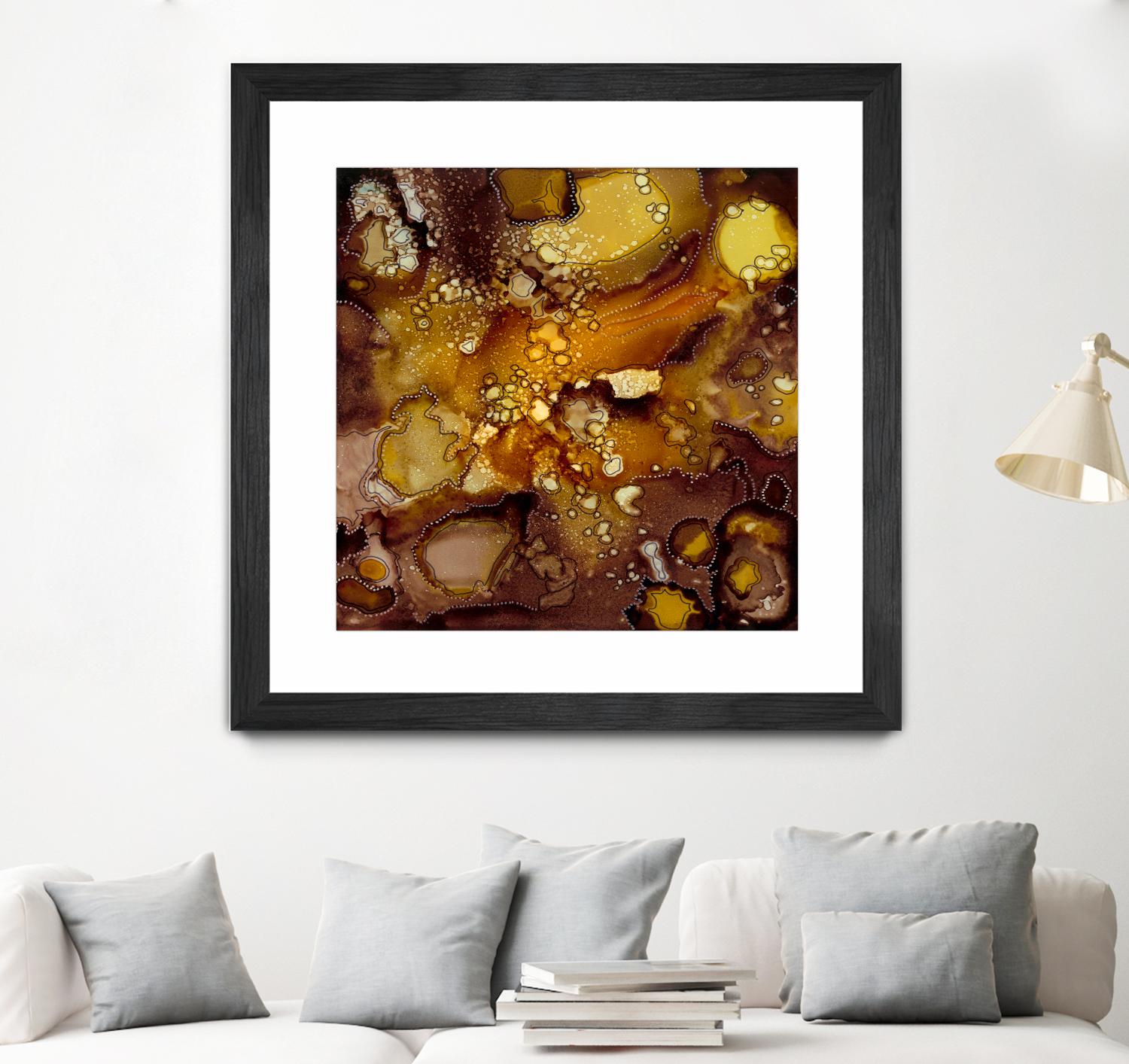 Chestnut Illumination II by Regina Moore on GIANT ART - brown abstract