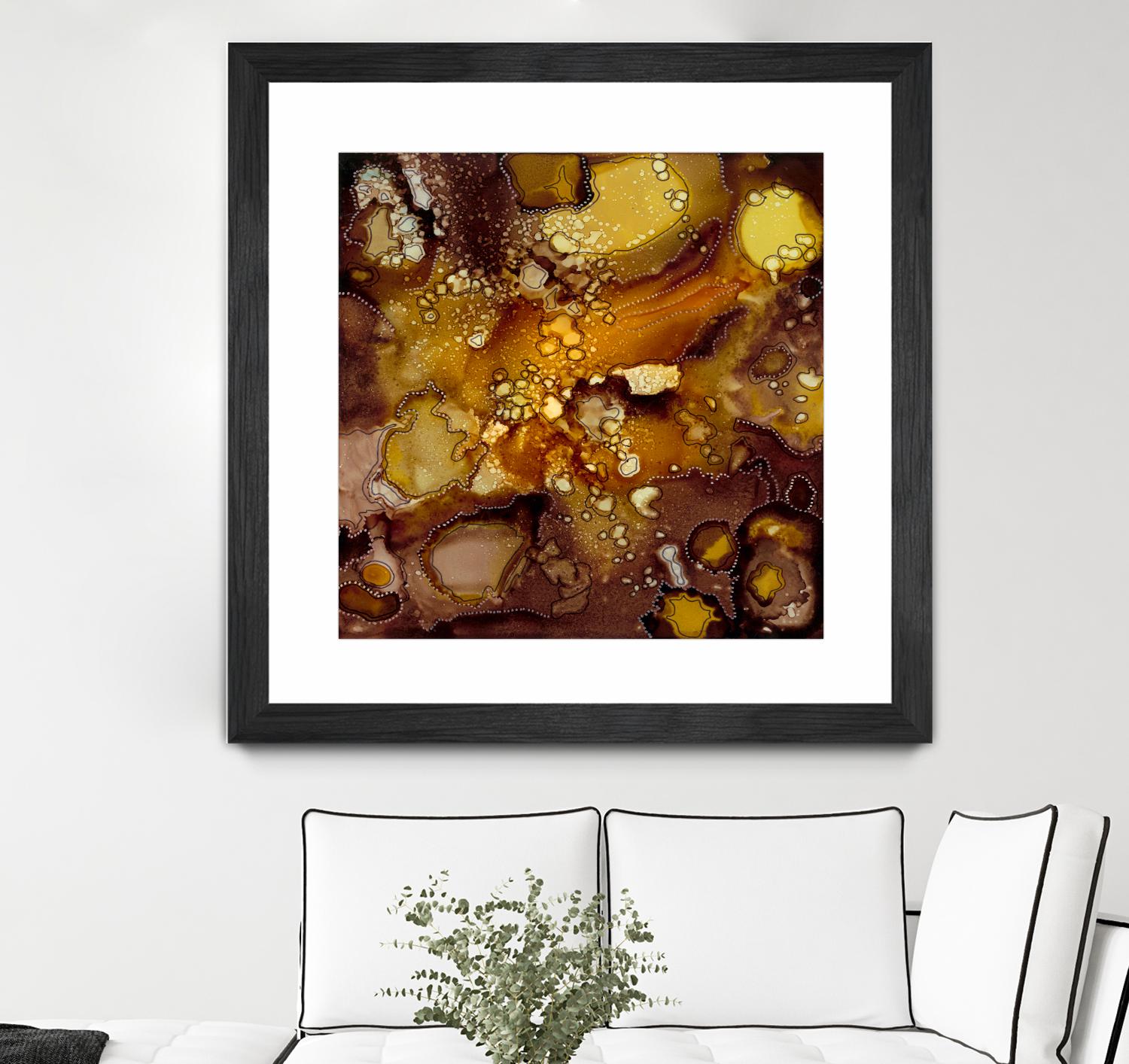 Chestnut Illumination II by Regina Moore on GIANT ART - brown abstract