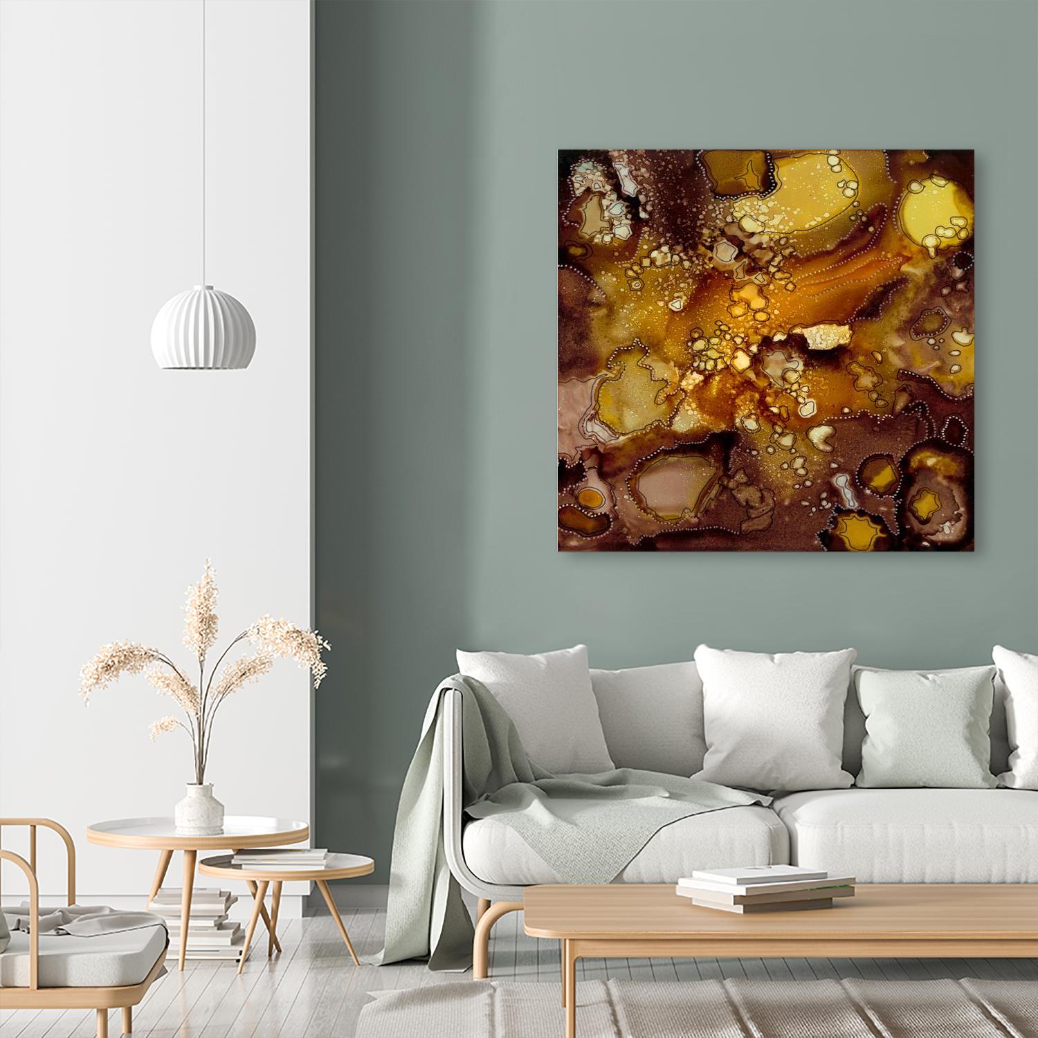 Chestnut Illumination II by Regina Moore on GIANT ART - brown abstract