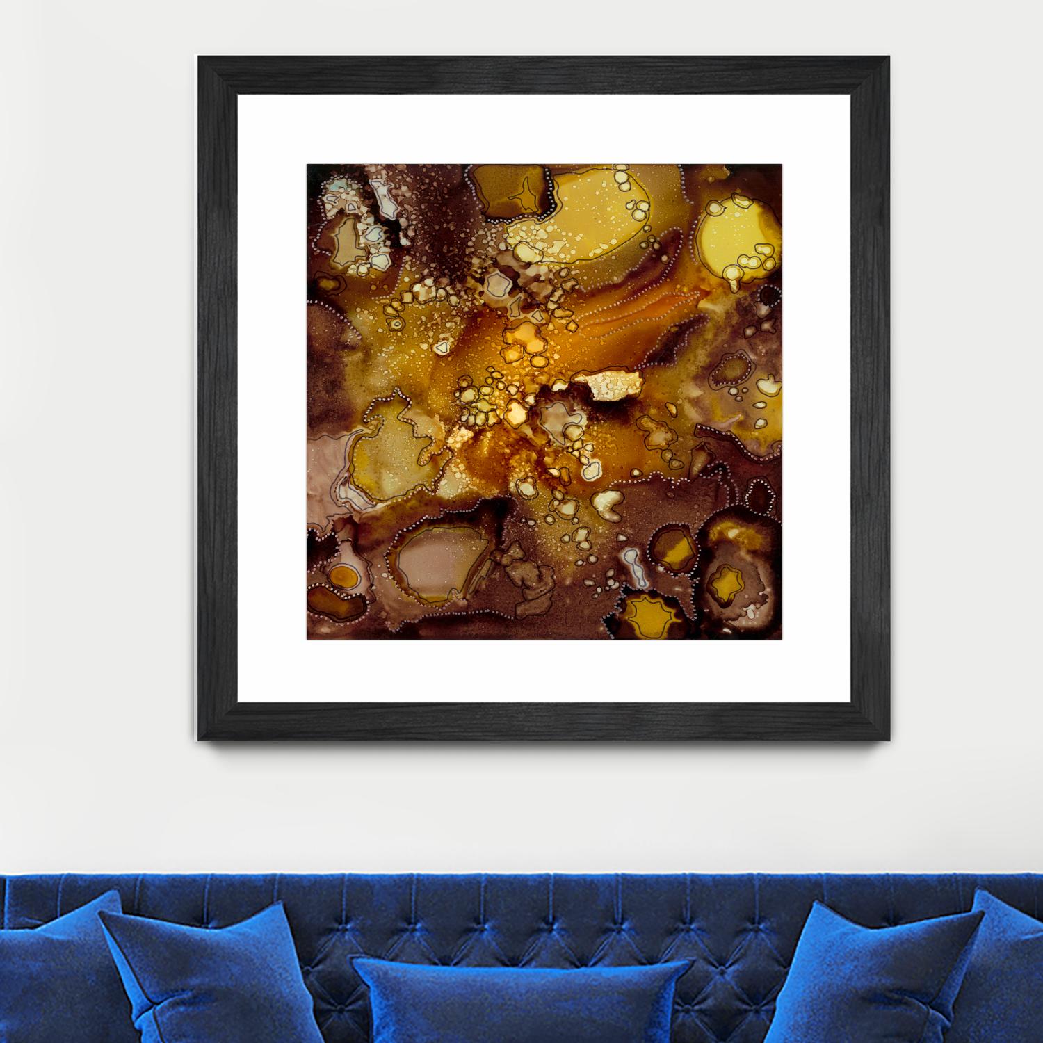 Chestnut Illumination II by Regina Moore on GIANT ART - brown abstract