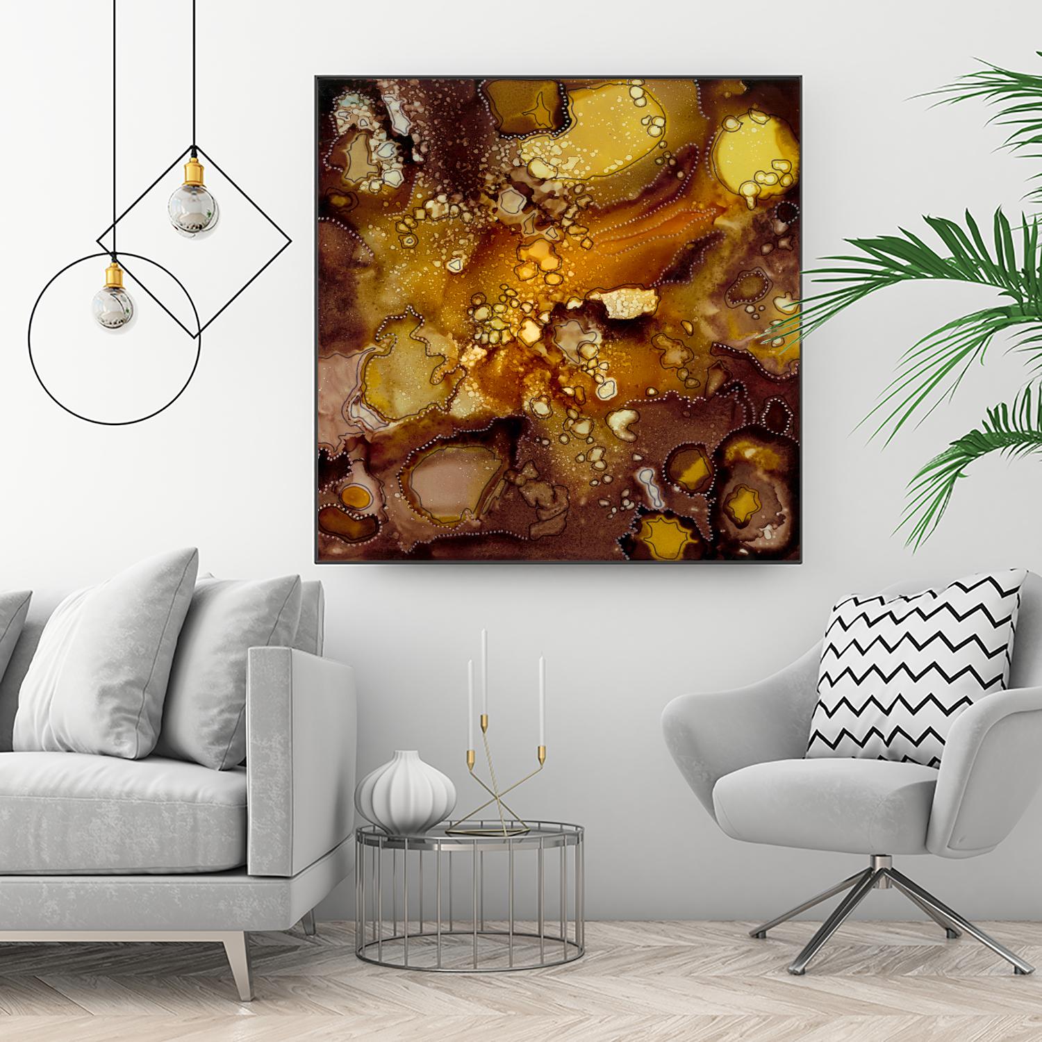 Chestnut Illumination II by Regina Moore on GIANT ART - brown abstract