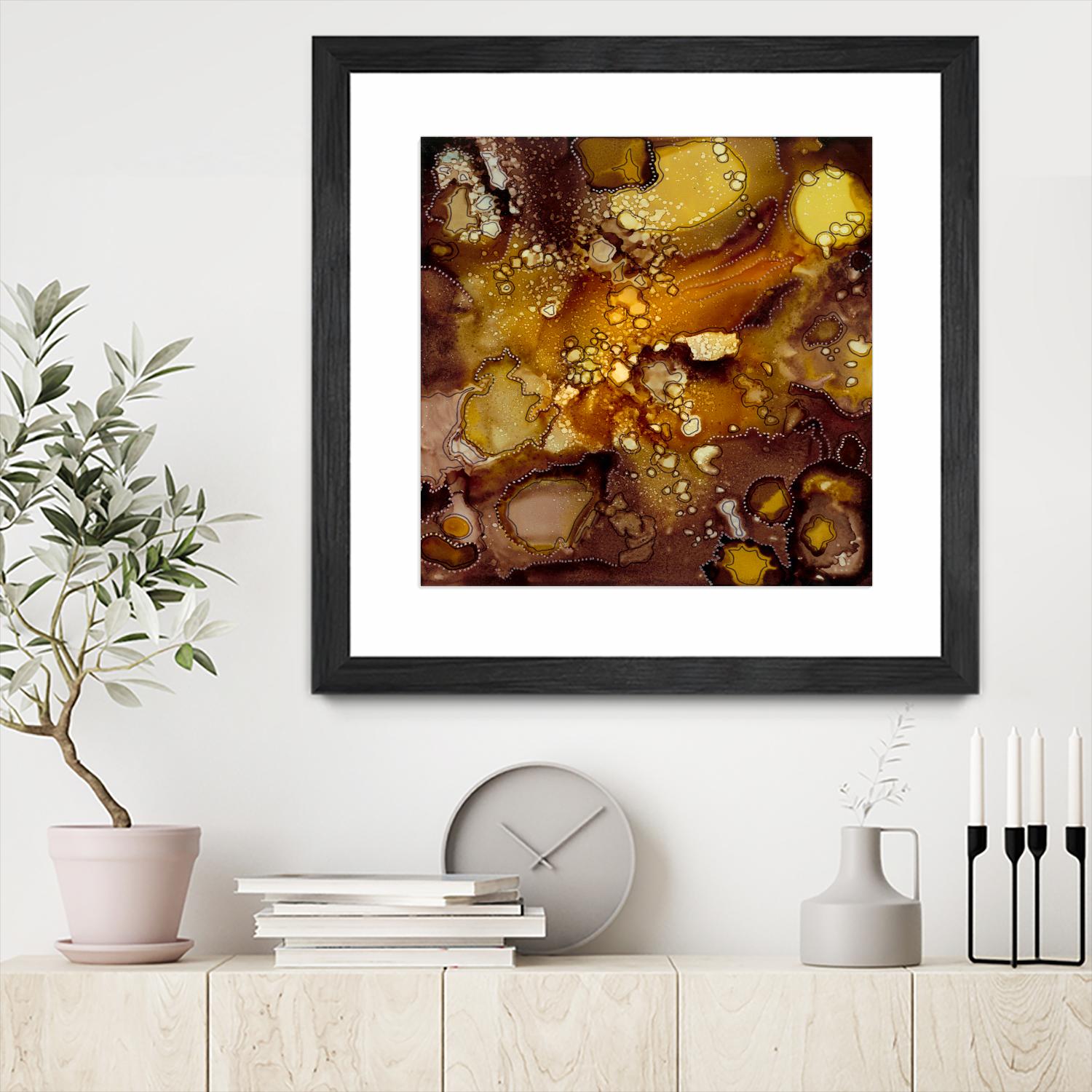 Chestnut Illumination II by Regina Moore on GIANT ART - brown abstract